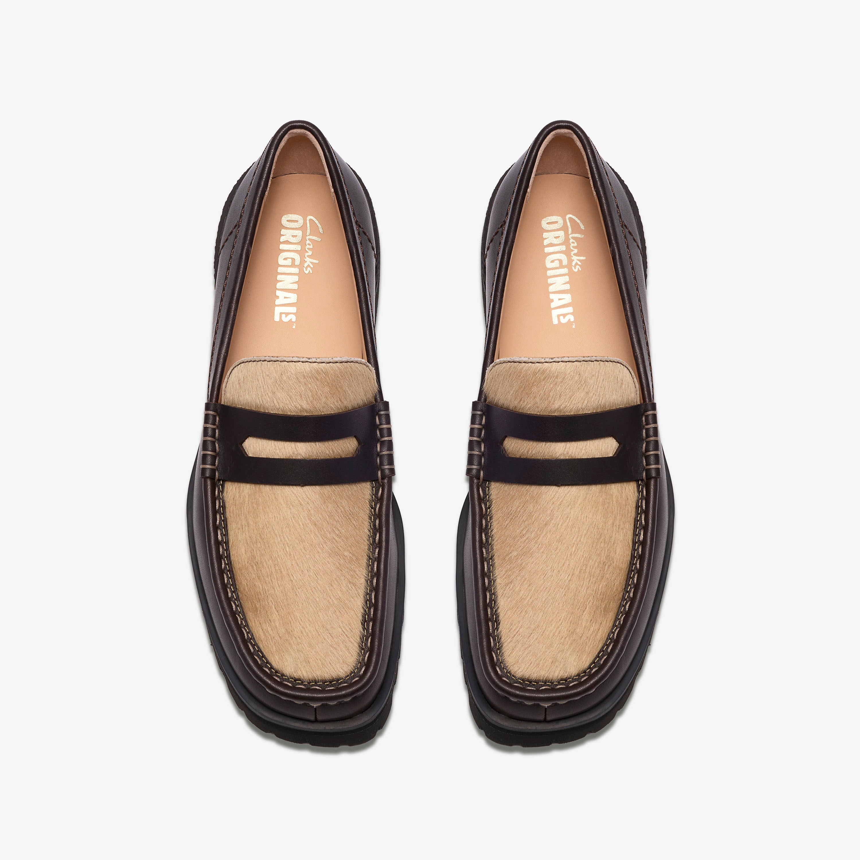 クラークス Clarks Yukoner Penny / ユーコナーペニー (ブラウンコンビレザー)の6枚目
