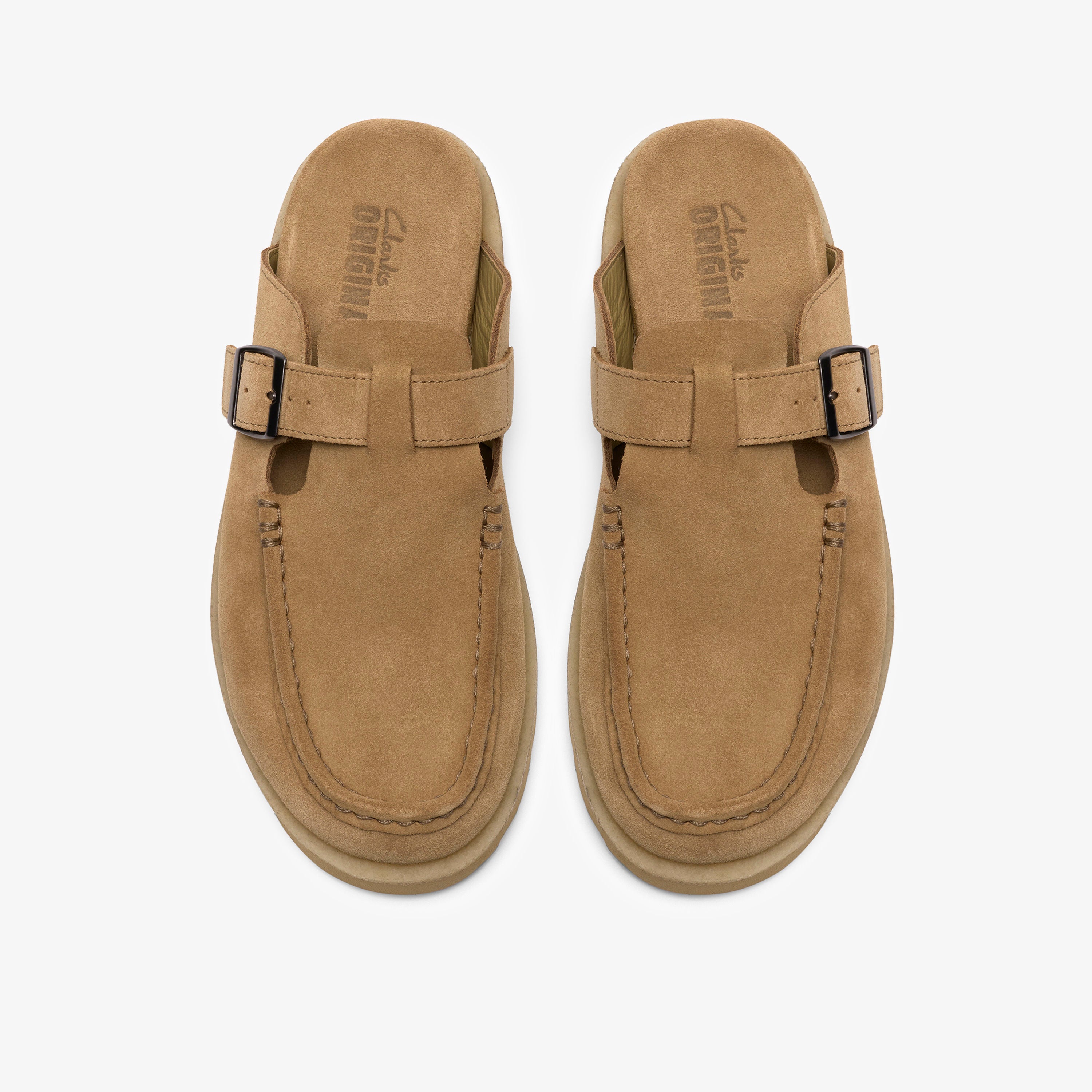クラークス Clarks Meare Mocc / メアモック (ダークサンドスエード)の6枚目