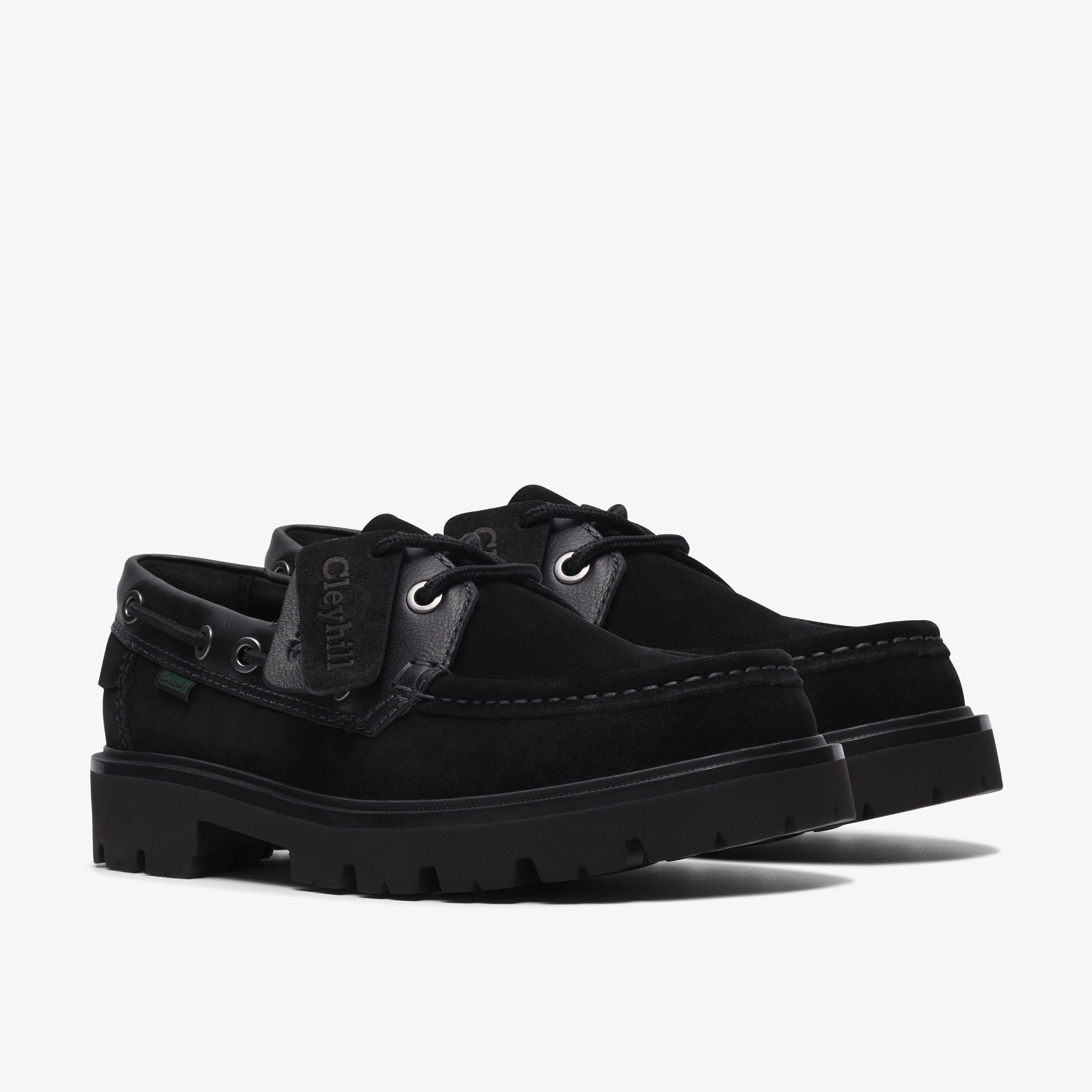 クラークス Clarks Cleyhill Boat / クレイヒルボート (ブラックスエード)の4枚目
