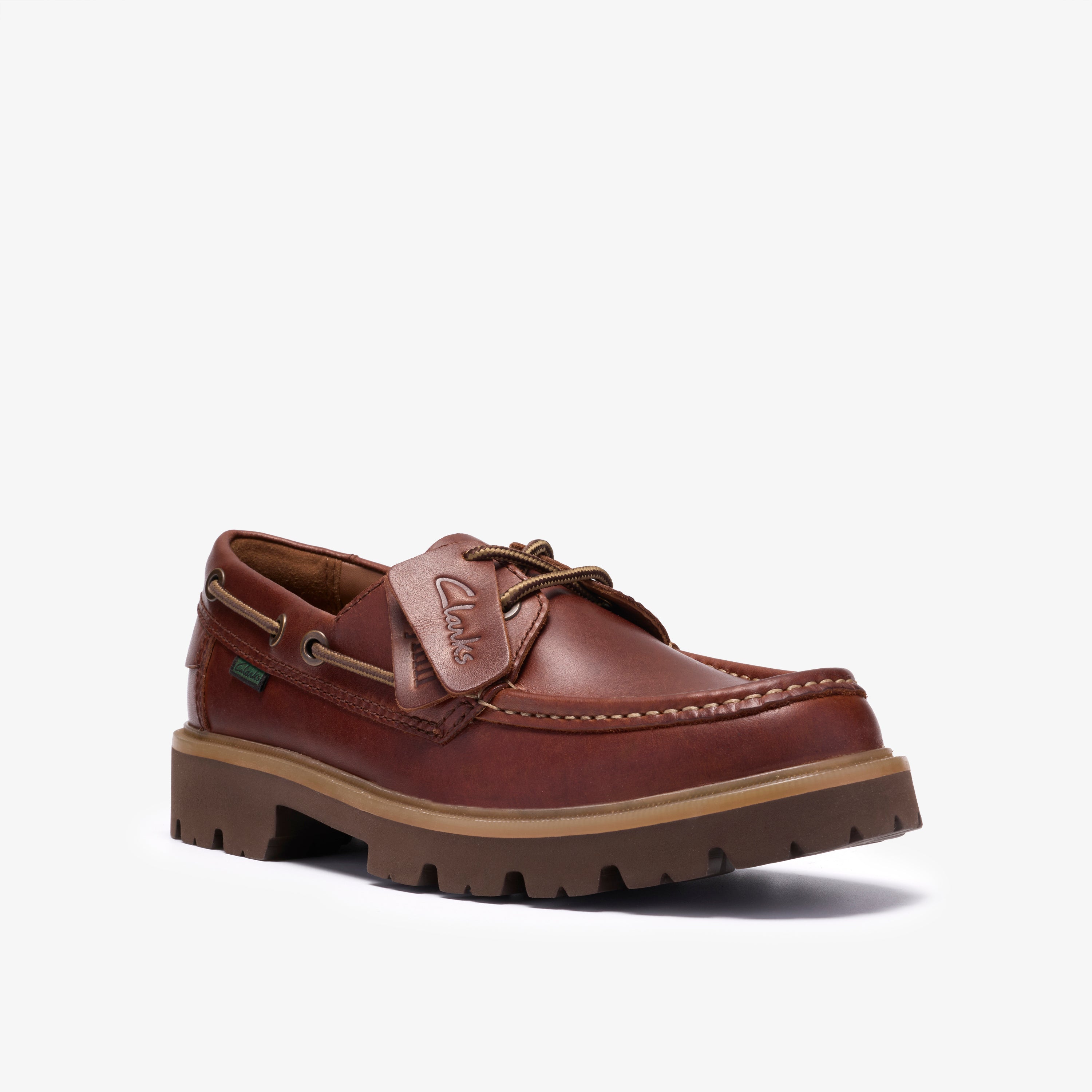 クラークス Clarks Cleyhill Boat / クレイヒルボート (ブラウンレザー)の7枚目
