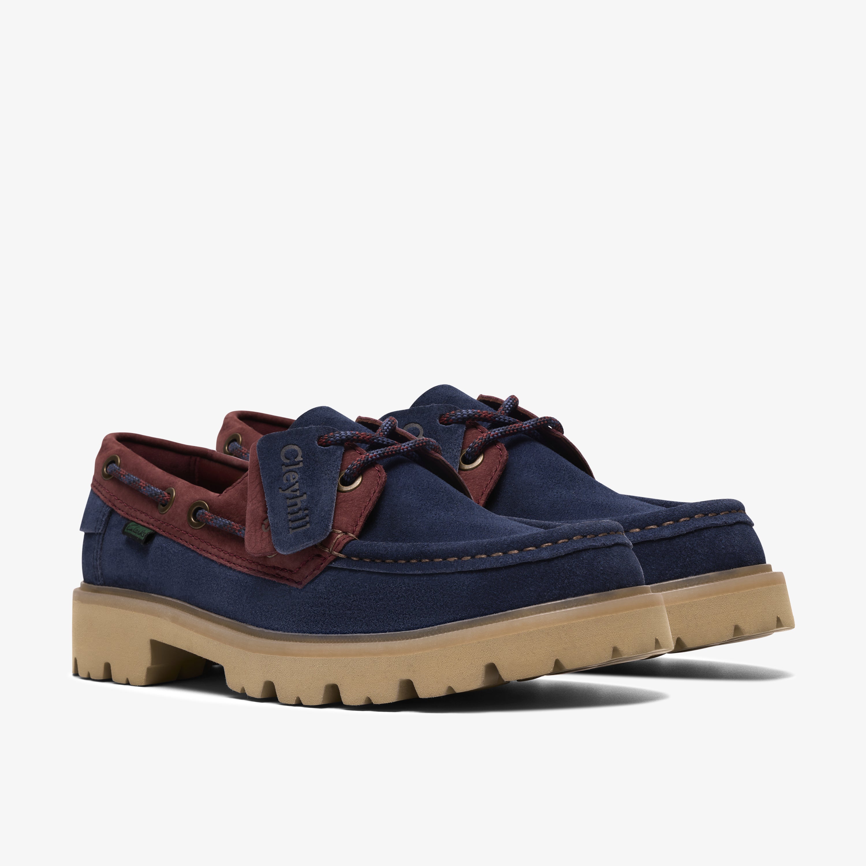 クラークス Clarks Cleyhill Boat / クレイヒルボート (ネイビーコンビ)の4枚目