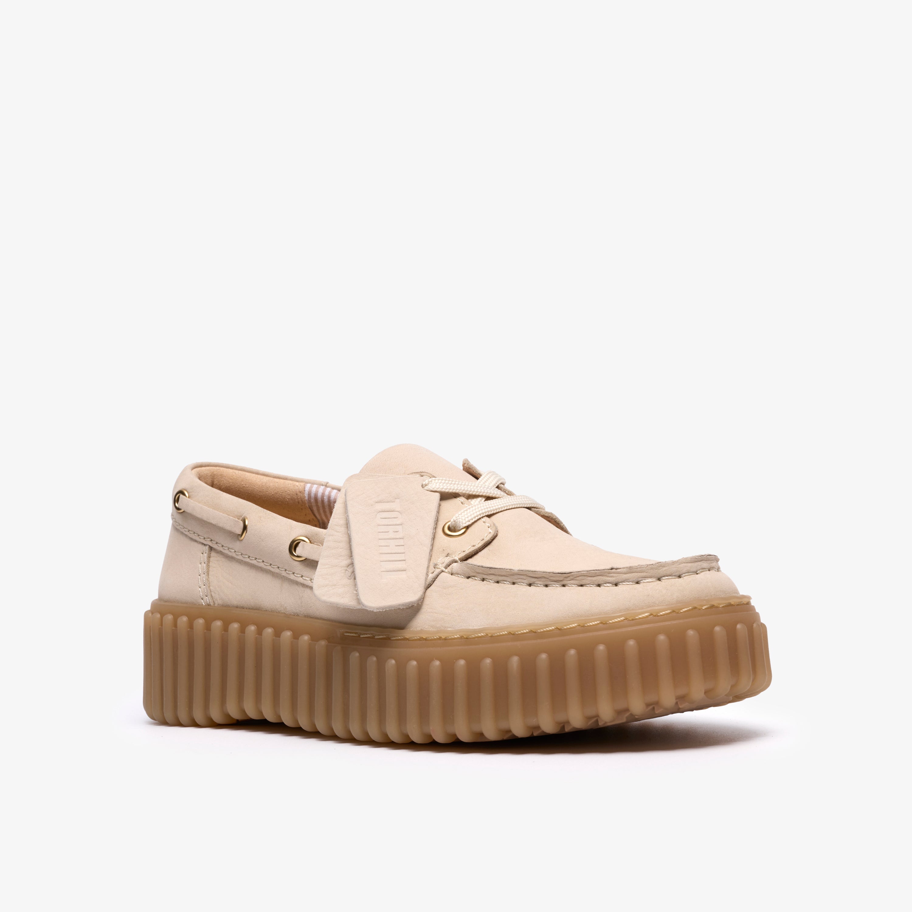 クラークス Clarks Torhill Boat / トーヒルボート (クリームヌバック)の7枚目