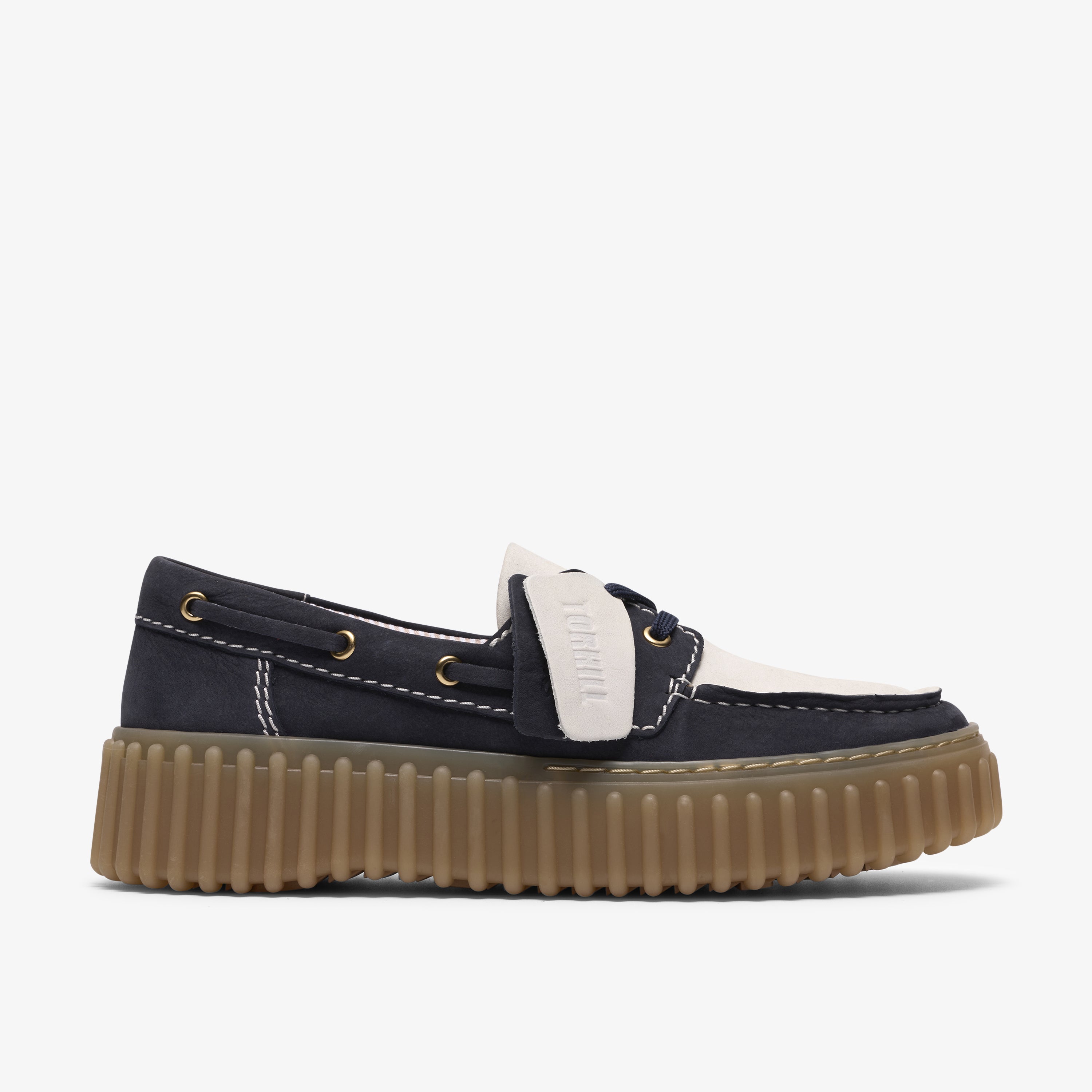 クラークス Clarks Torhill Boat / トーヒルボート (ネイビーコンビ)の1枚目