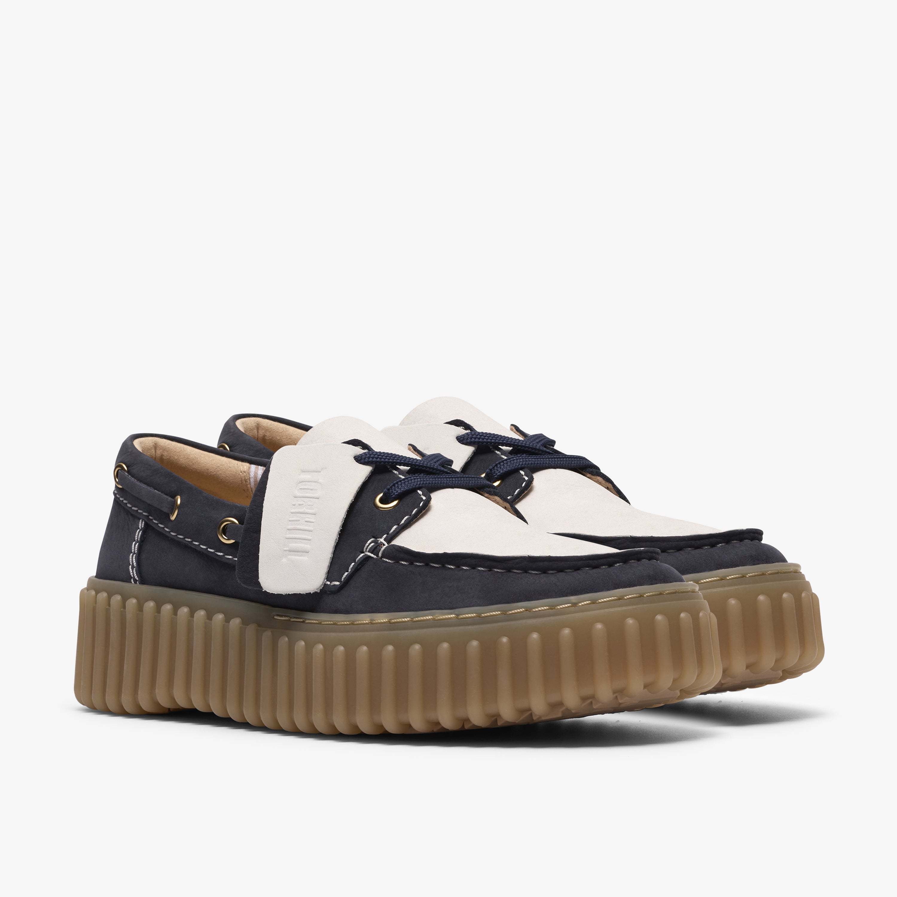 クラークス Clarks Torhill Boat / トーヒルボート (ネイビーコンビ)の4枚目