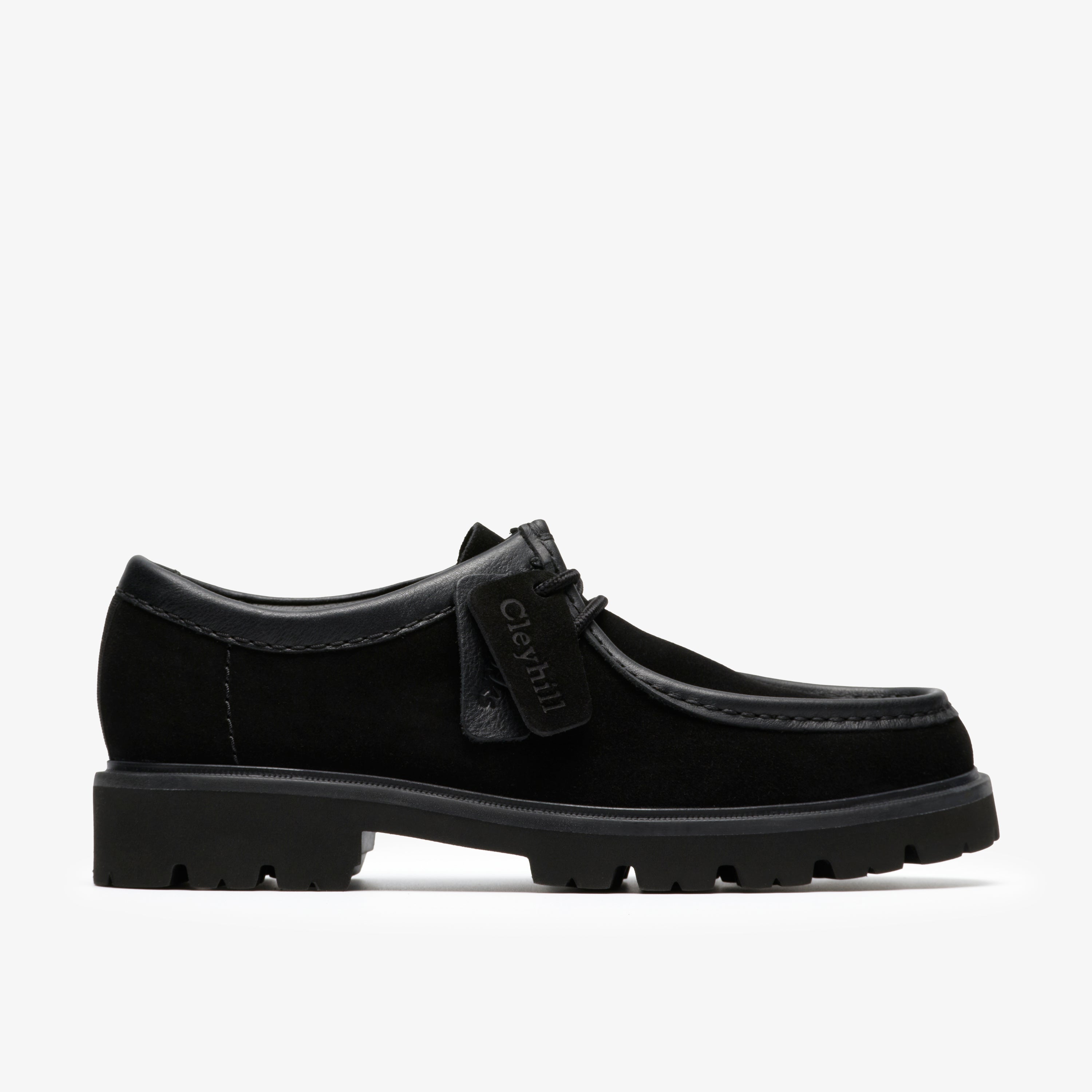 クラークス Clarks Cleyhill Seam / クレイヒルシーム (ブラックスエード)の1枚目