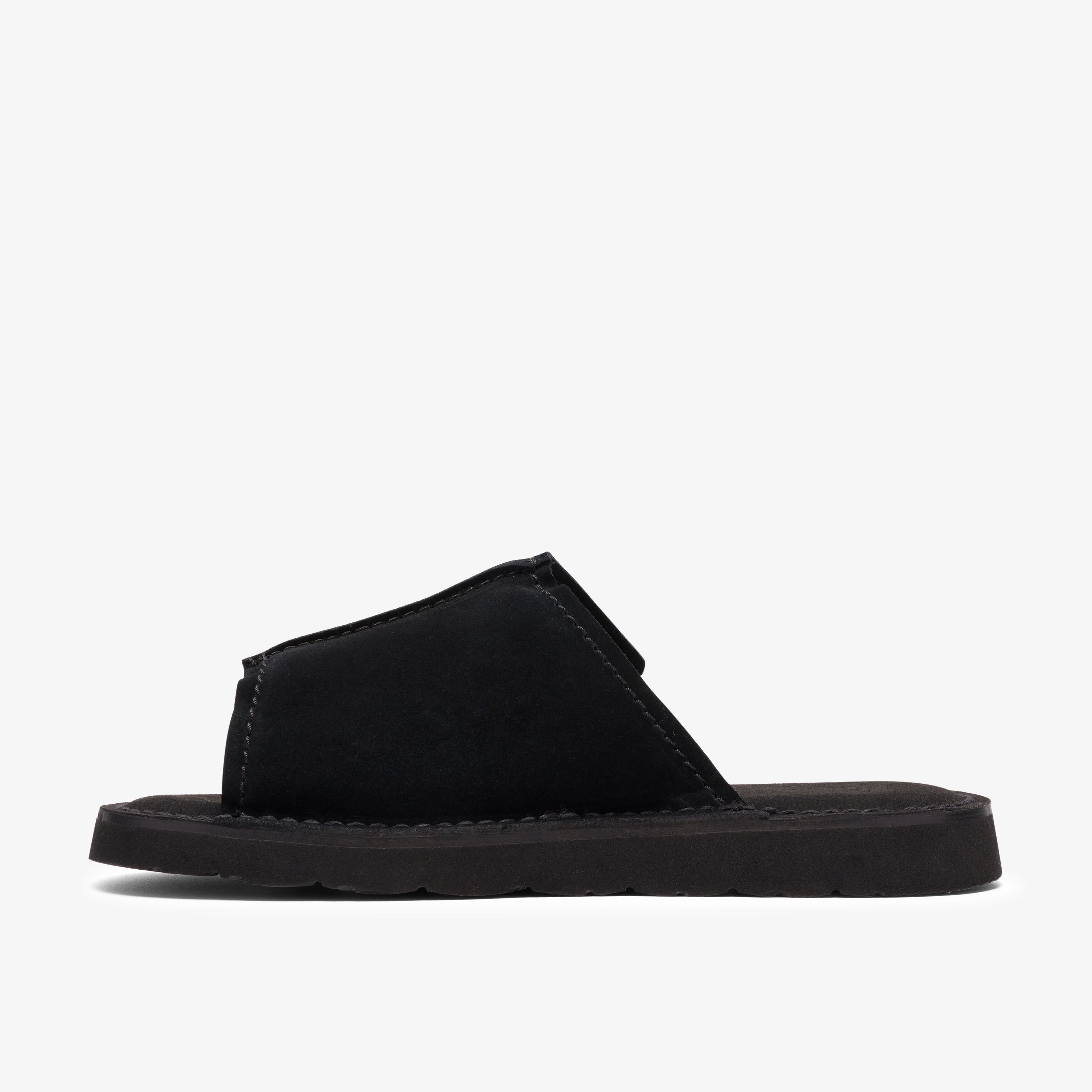 クラークス Clarks Solsbury Slide / ソルスブリースライド (ブラックスエード)の2枚目