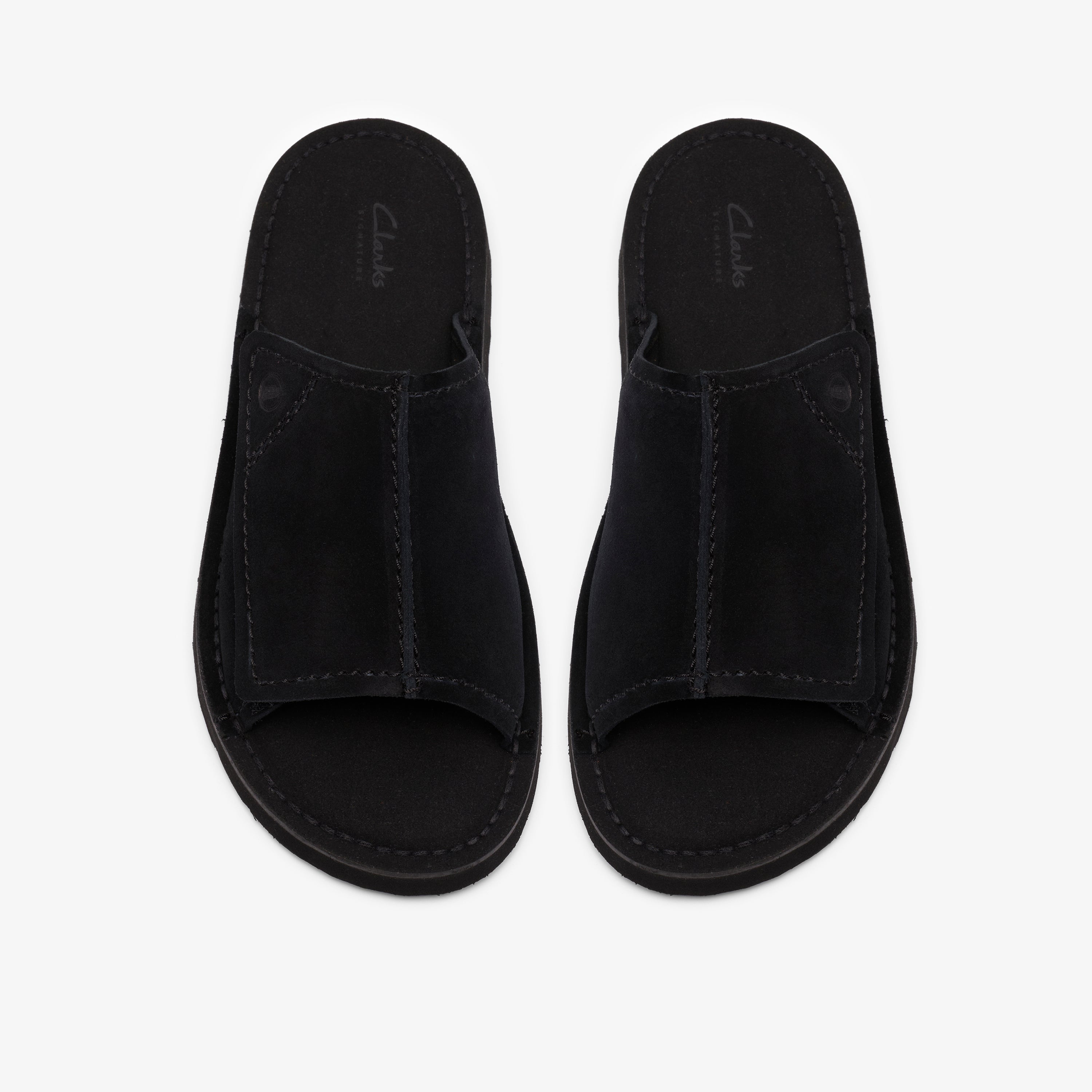 クラークス Clarks Solsbury Slide / ソルスブリースライド (ブラックスエード)の6枚目