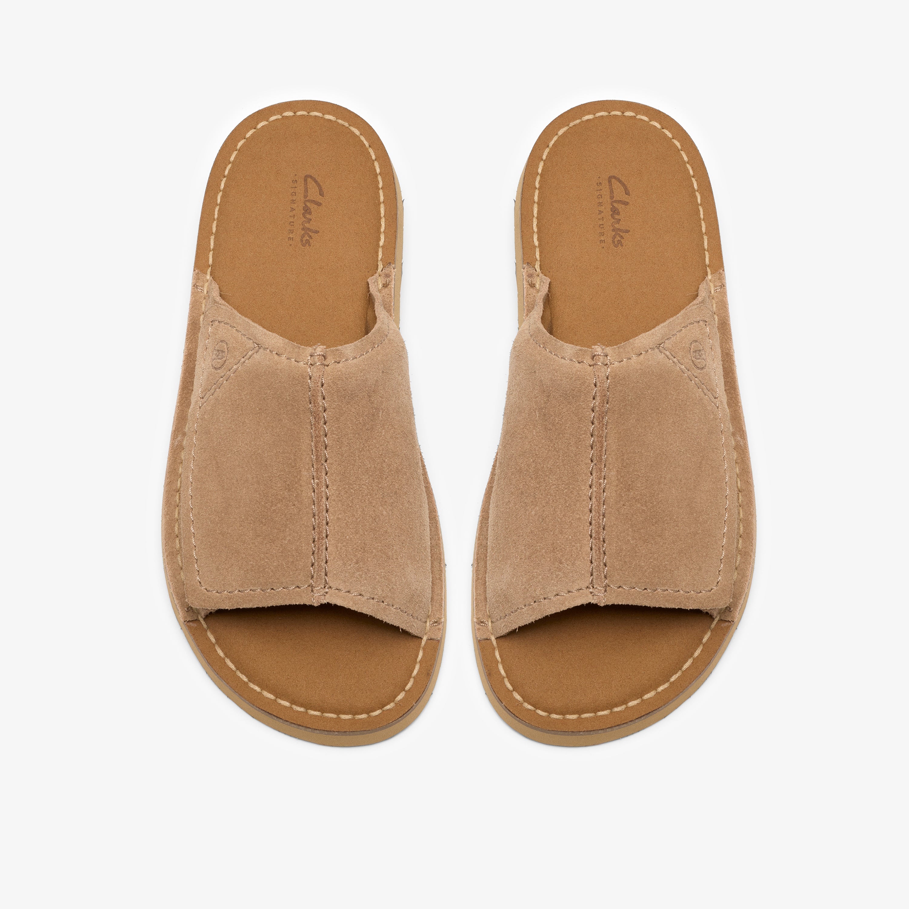 クラークス Clarks Solsbury Slide / ソルスブリースライド (ダークサンドスエード)の6枚目