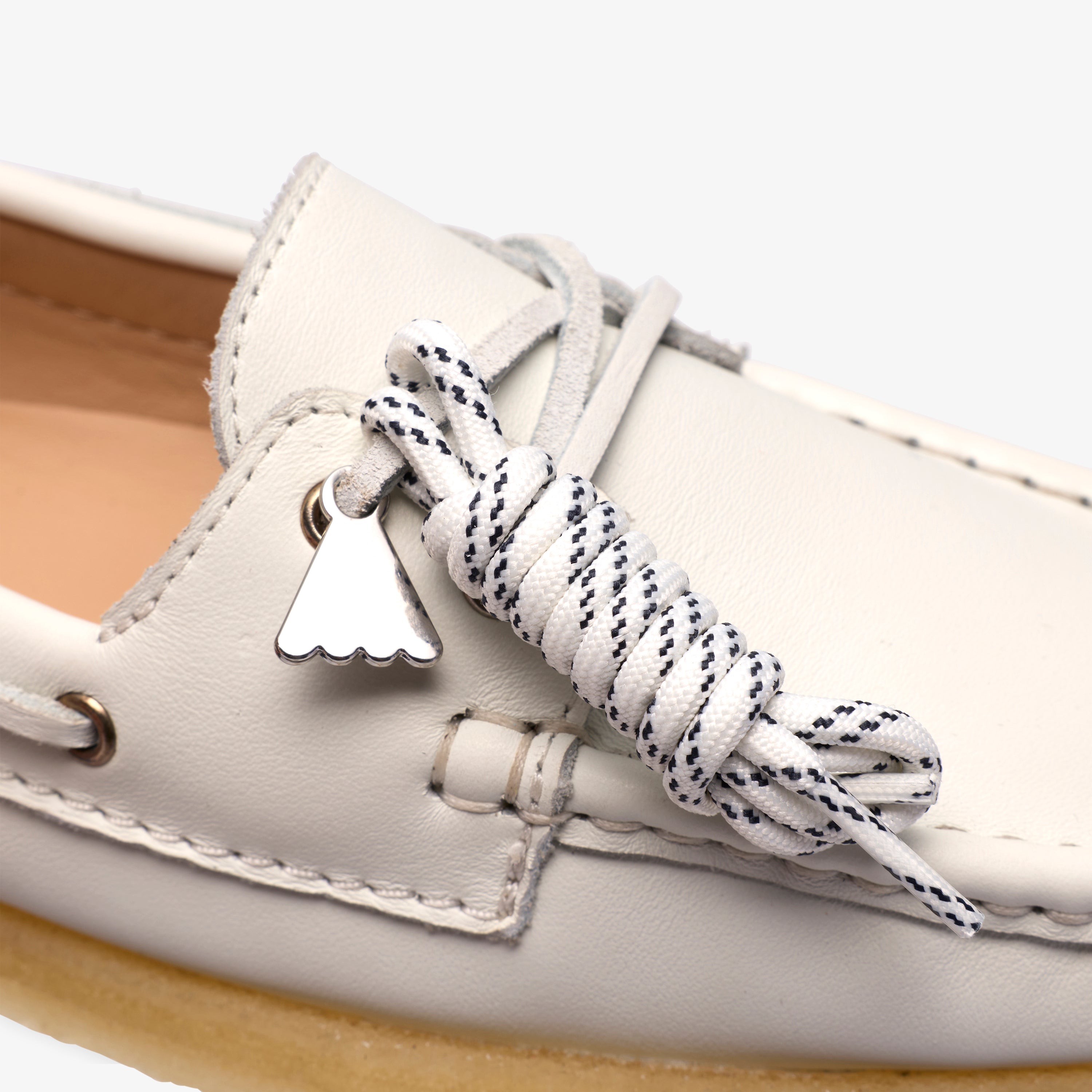 クラークス Clarks Godney Boat. / ゴドニーボート (ホワイトグレインドレザー)の8枚目