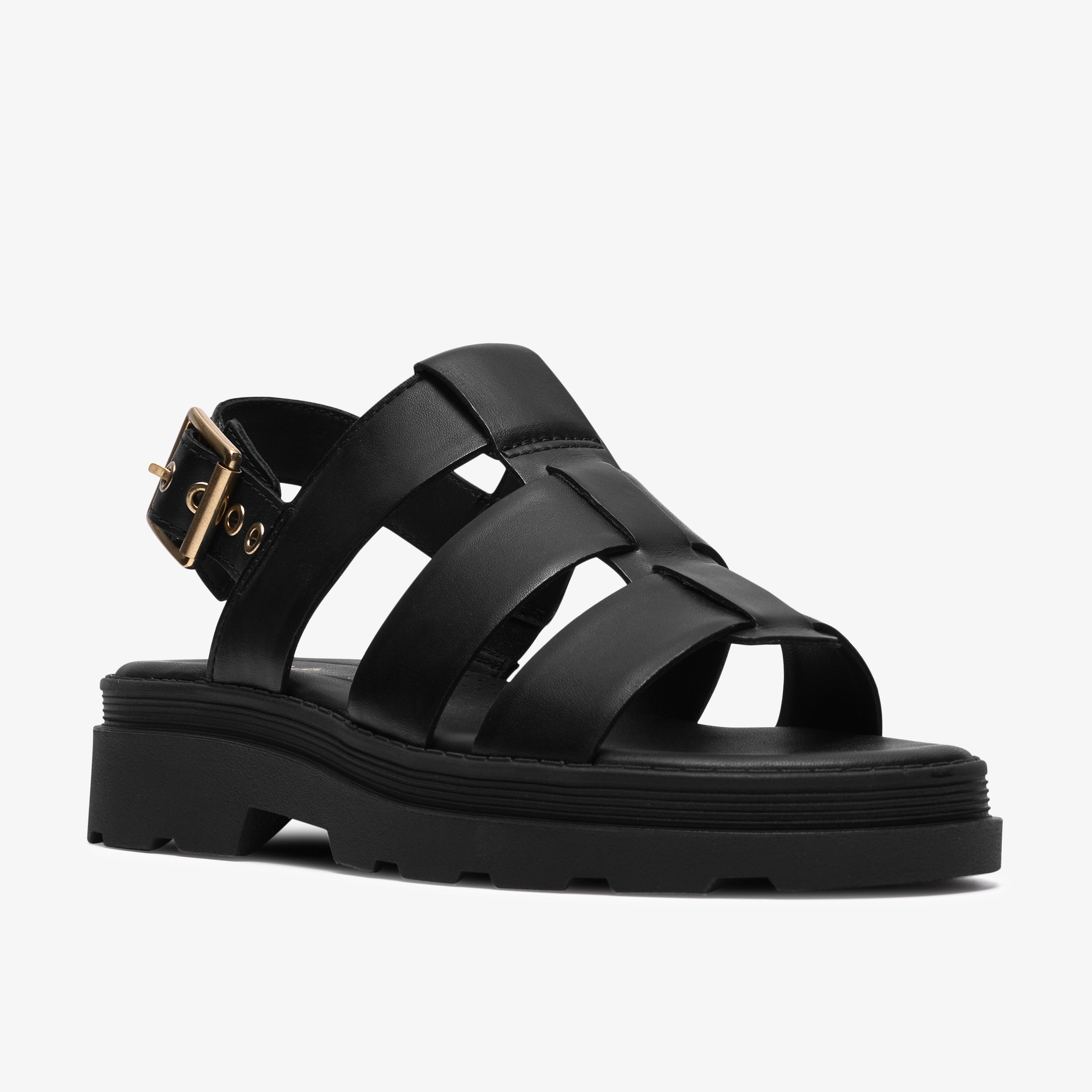 クラークス Clarks Orinoco3 Strap / オリノコ3ストラップ (ブラックレザー)の4枚目