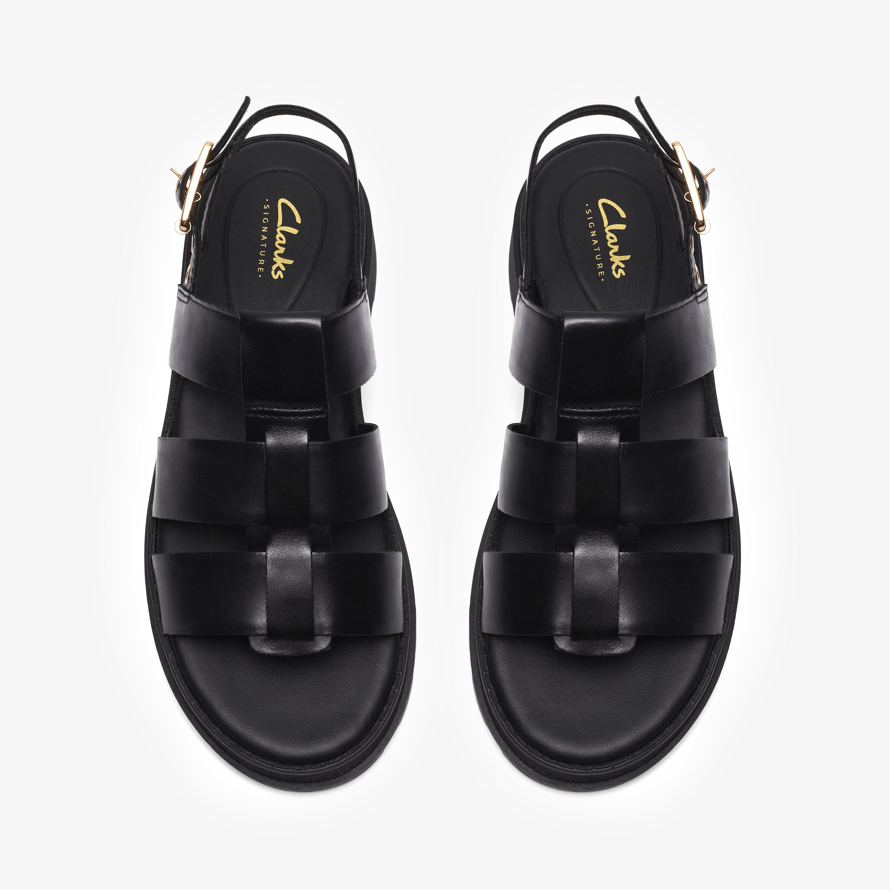 クラークス Clarks Orinoco3 Strap / オリノコ3ストラップ (ブラックレザー)の6枚目