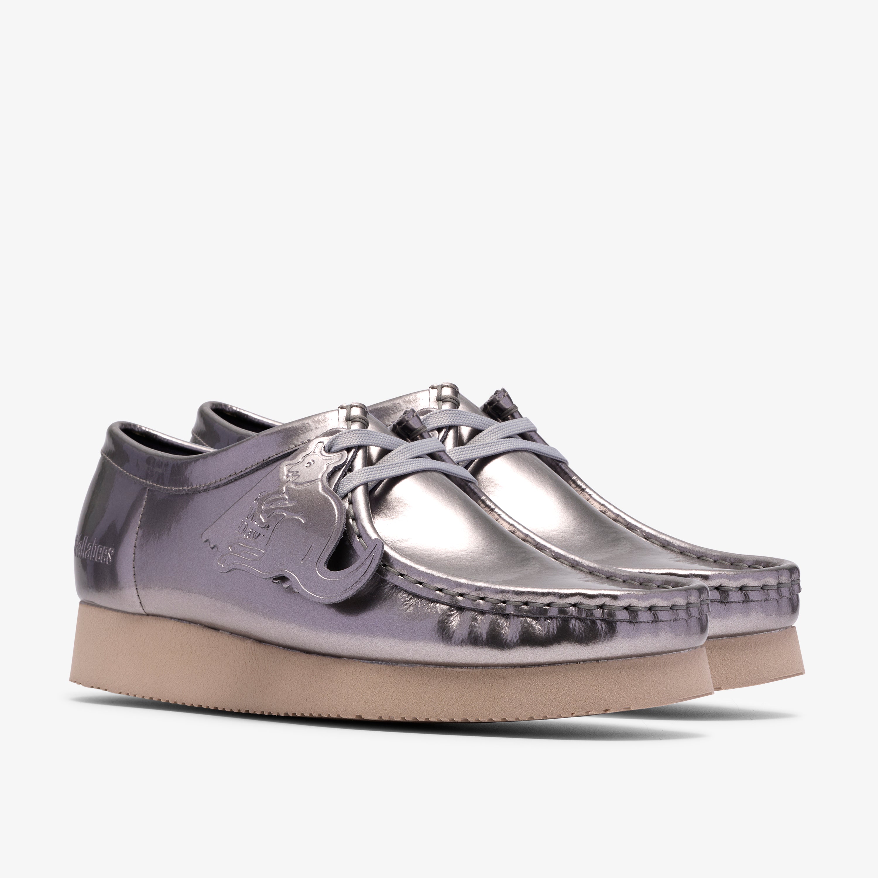 クラークス Clarks Wallabee. 2604 / レディースワラビー2604 (シルバーパテント)の4枚目