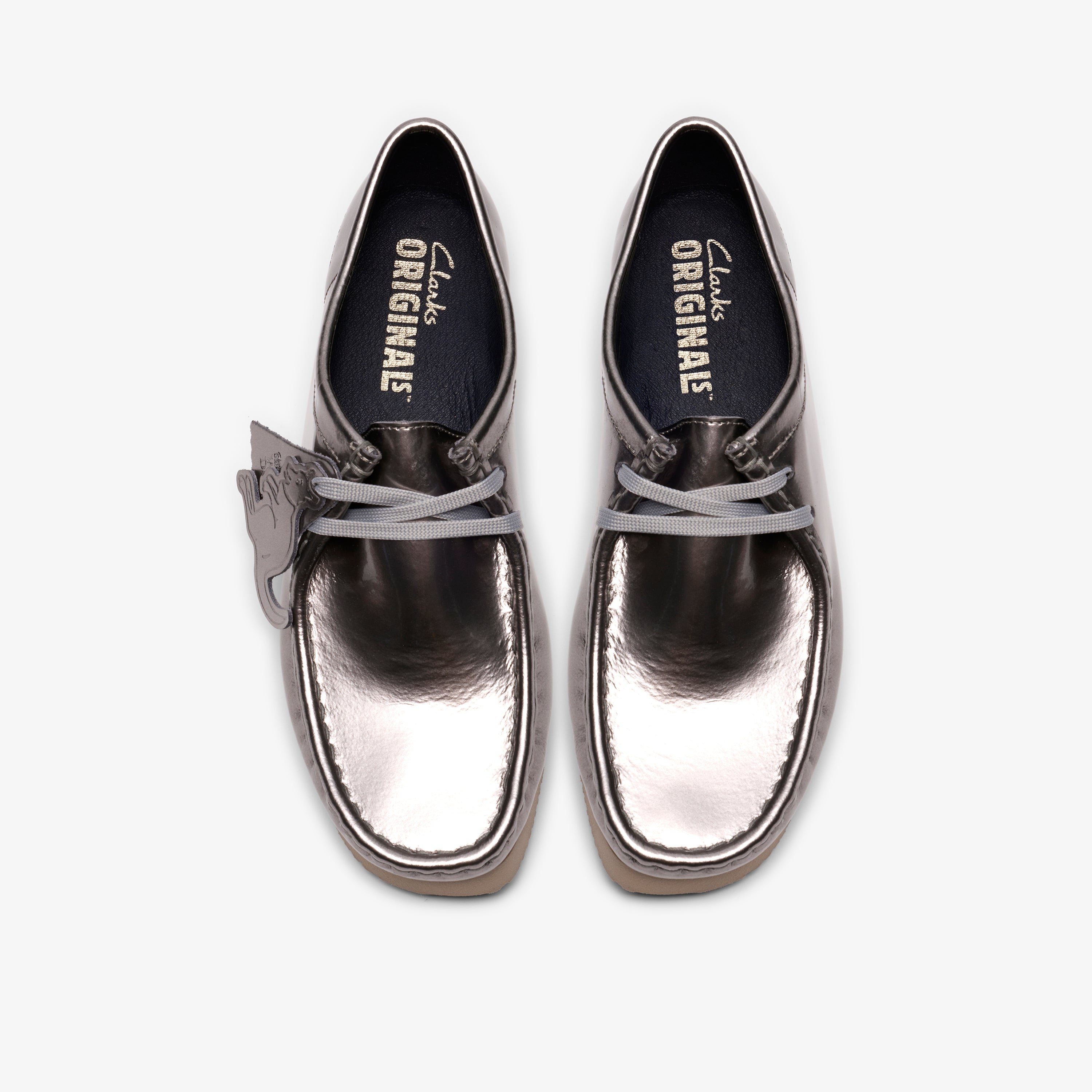 クラークス Clarks Wallabee. 2604 / レディースワラビー2604 (シルバーパテント)の6枚目