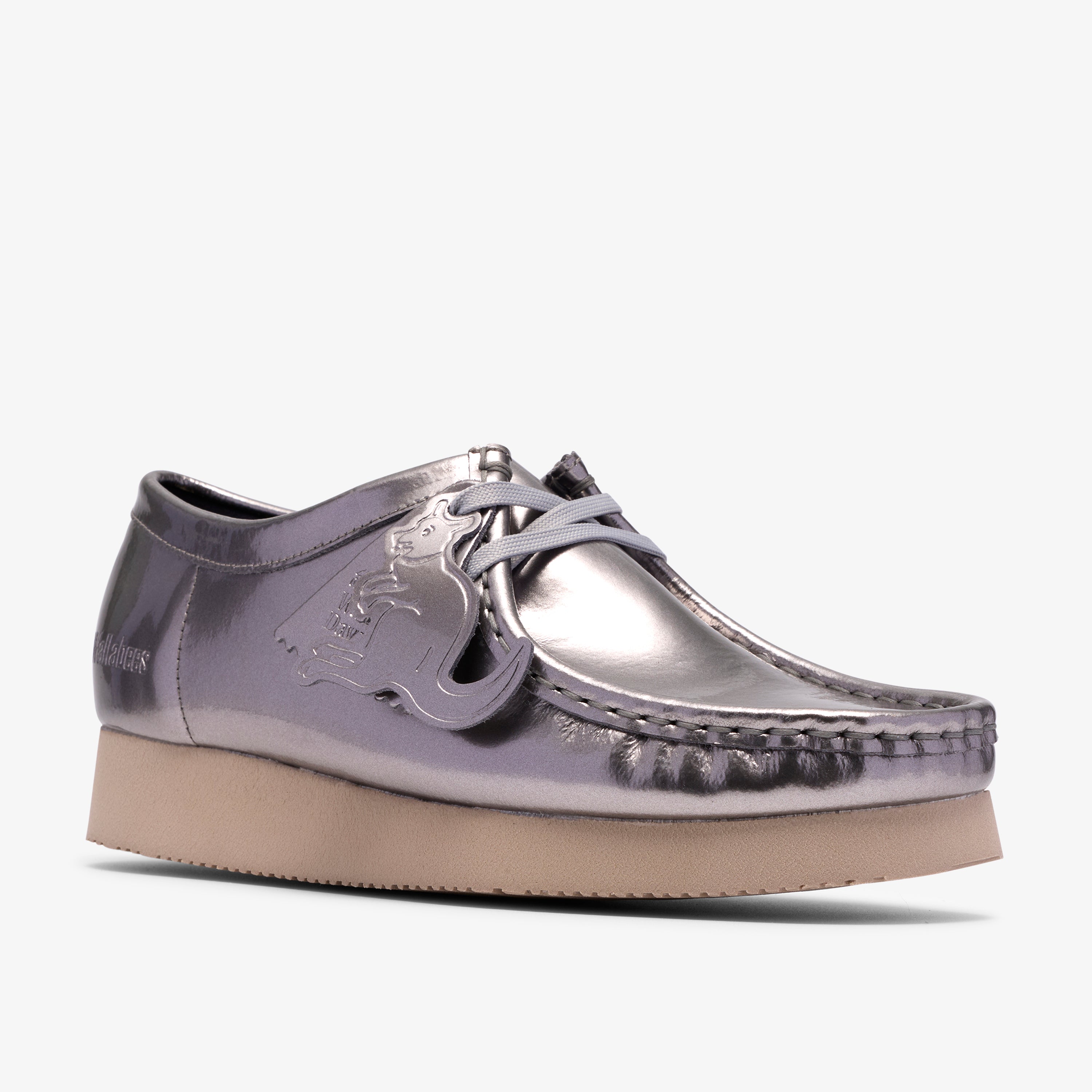 クラークス Clarks Wallabee. 2604 / レディースワラビー2604 (シルバーパテント)の7枚目