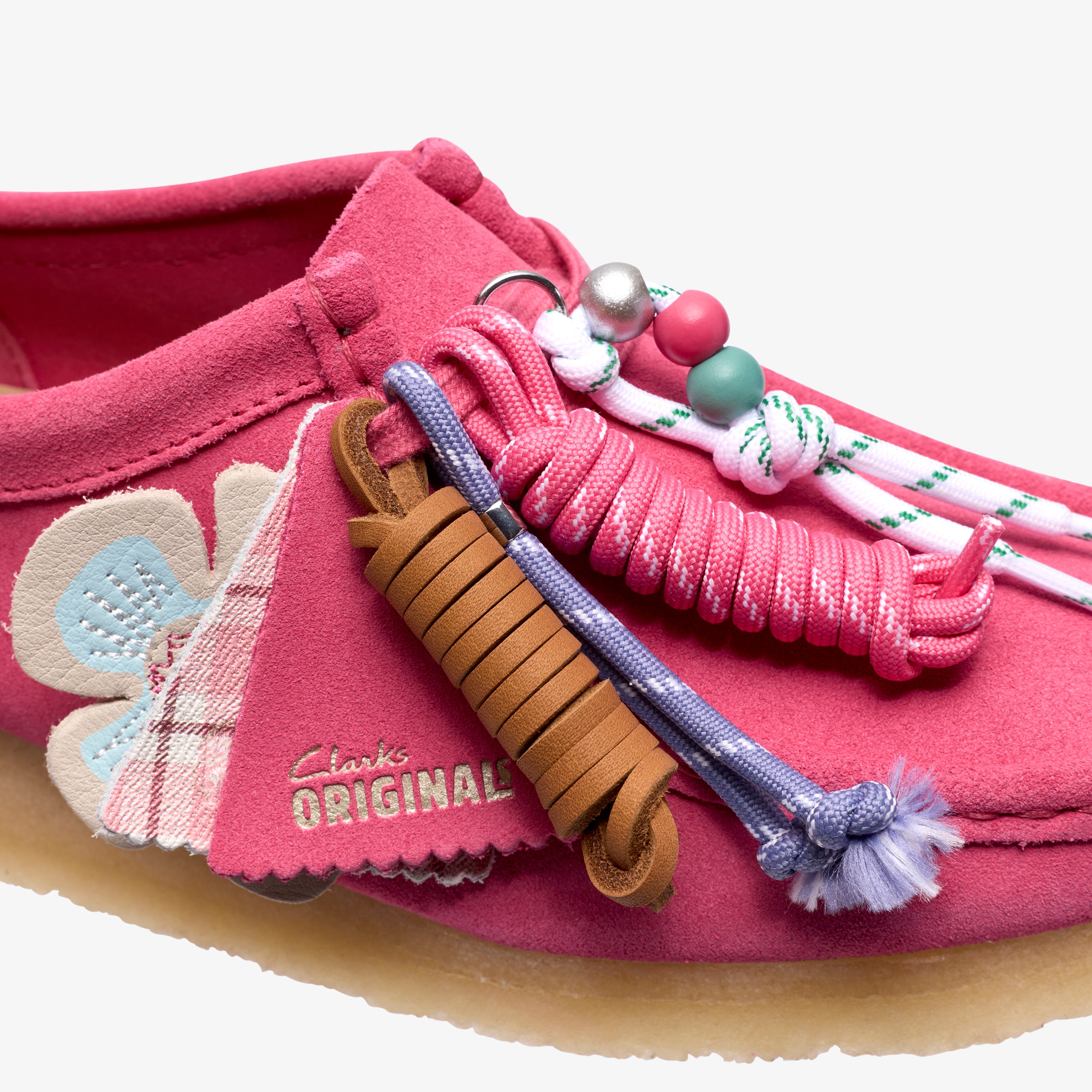 クラークス Clarks Wallabee. / レディース ワラビー (ピンクインタレスト)の8枚目