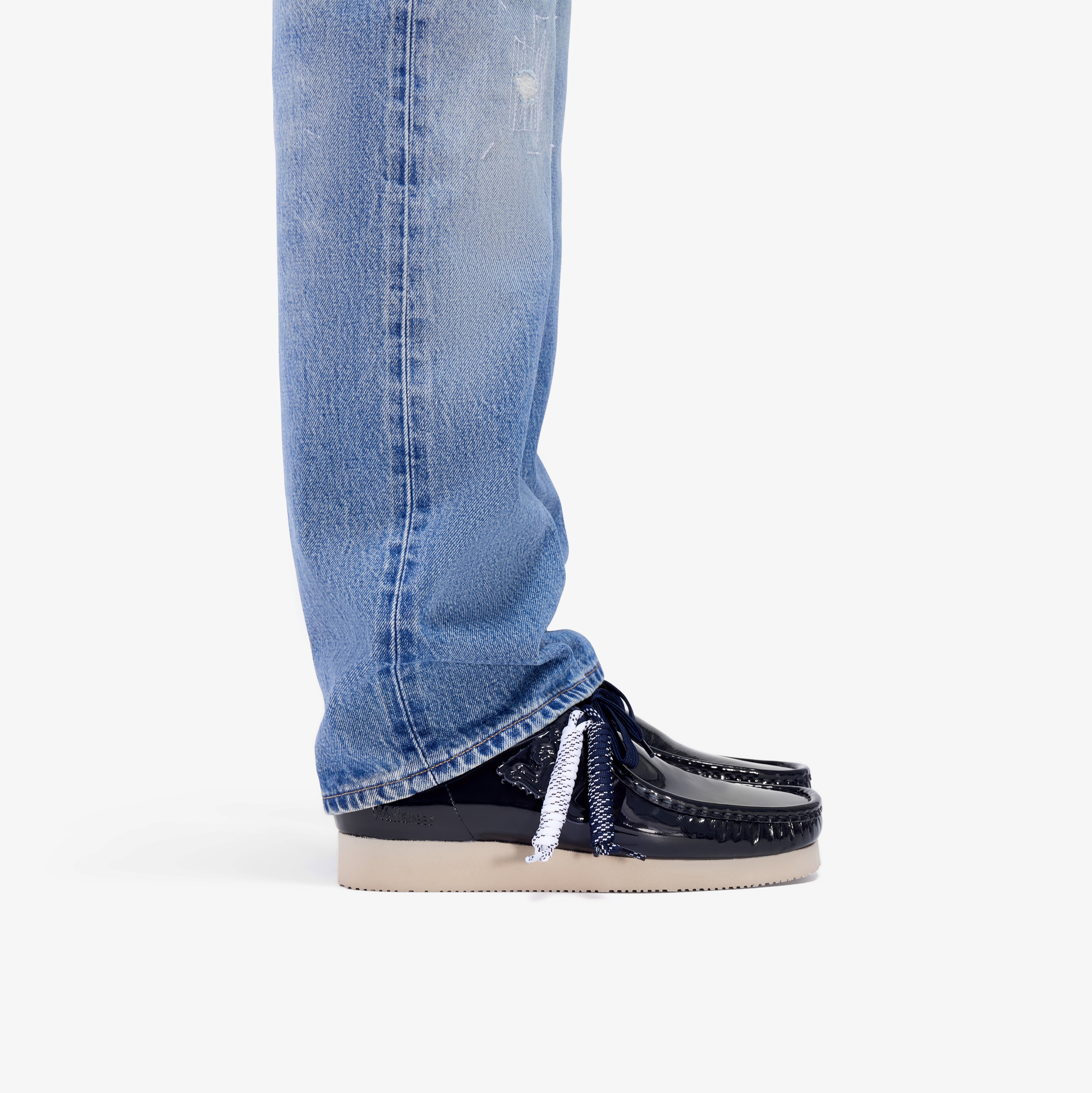 クラークス Clarks Wallabee 2604 / メンズワラビー2604 (ネイビーパテント)の9枚目