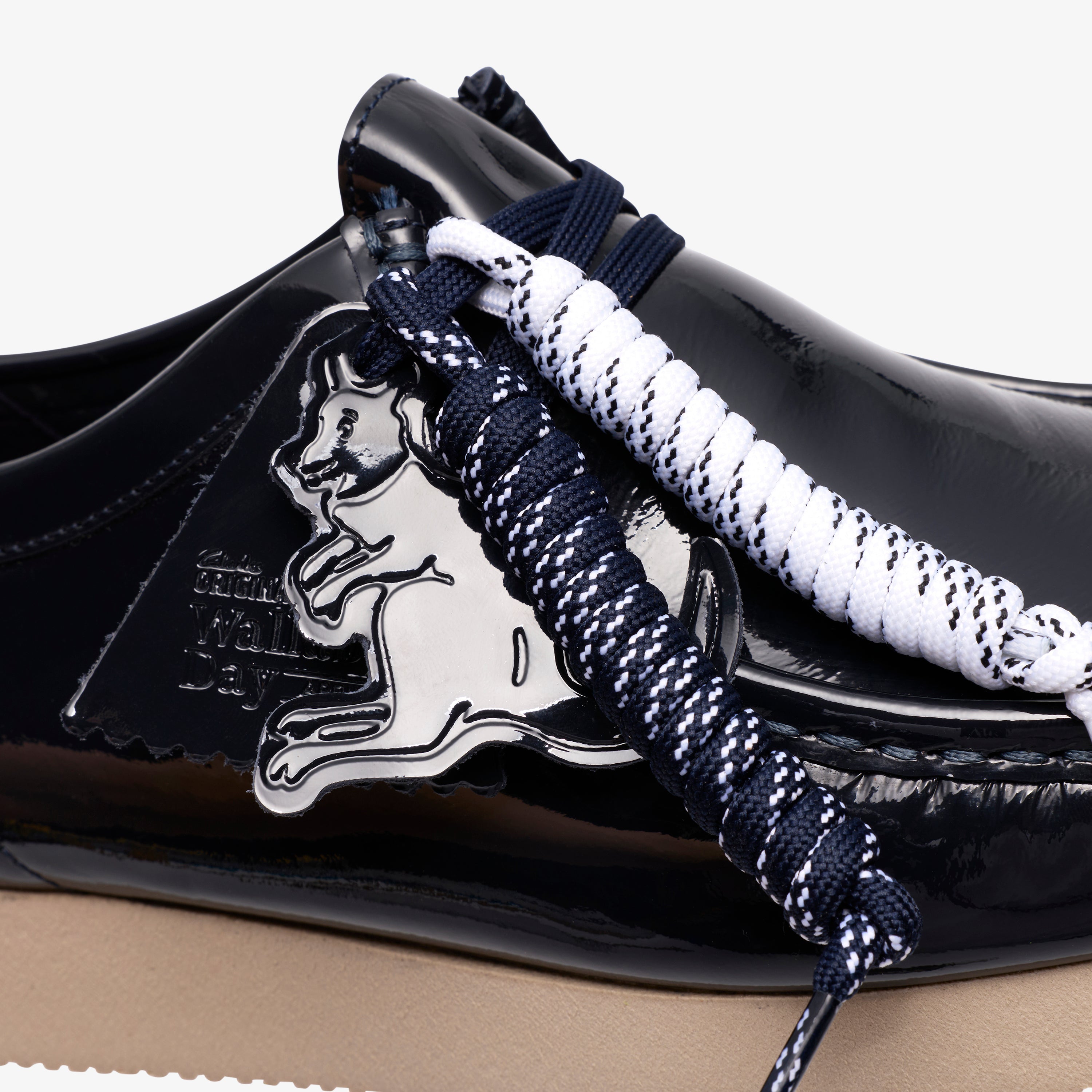 クラークス Clarks Wallabee 2604 / メンズワラビー2604 (ネイビーパテント)の8枚目