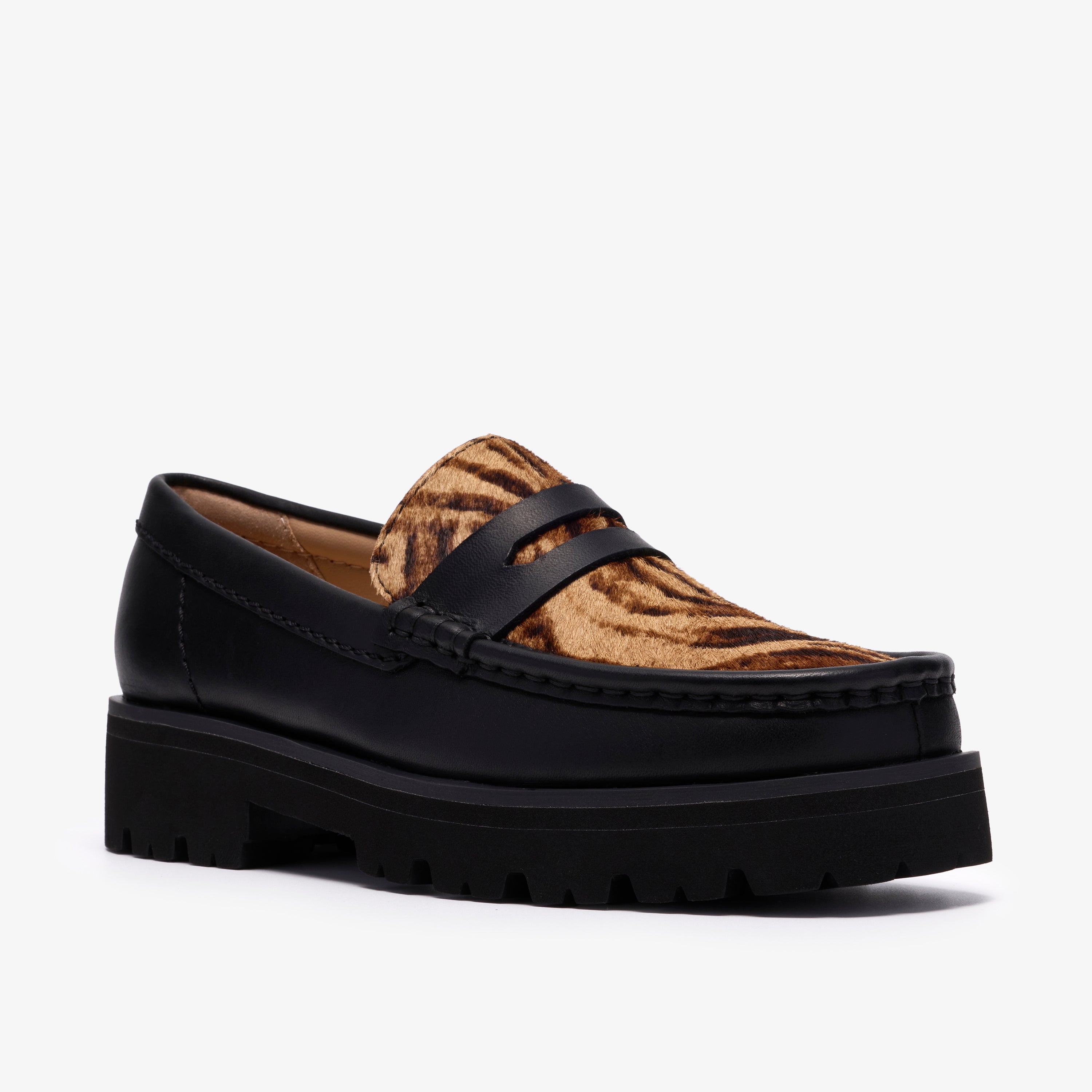 クラークス Clarks Yukoner Penny. / ユーコナーペニー (ブラックコンビレザー)の4枚目