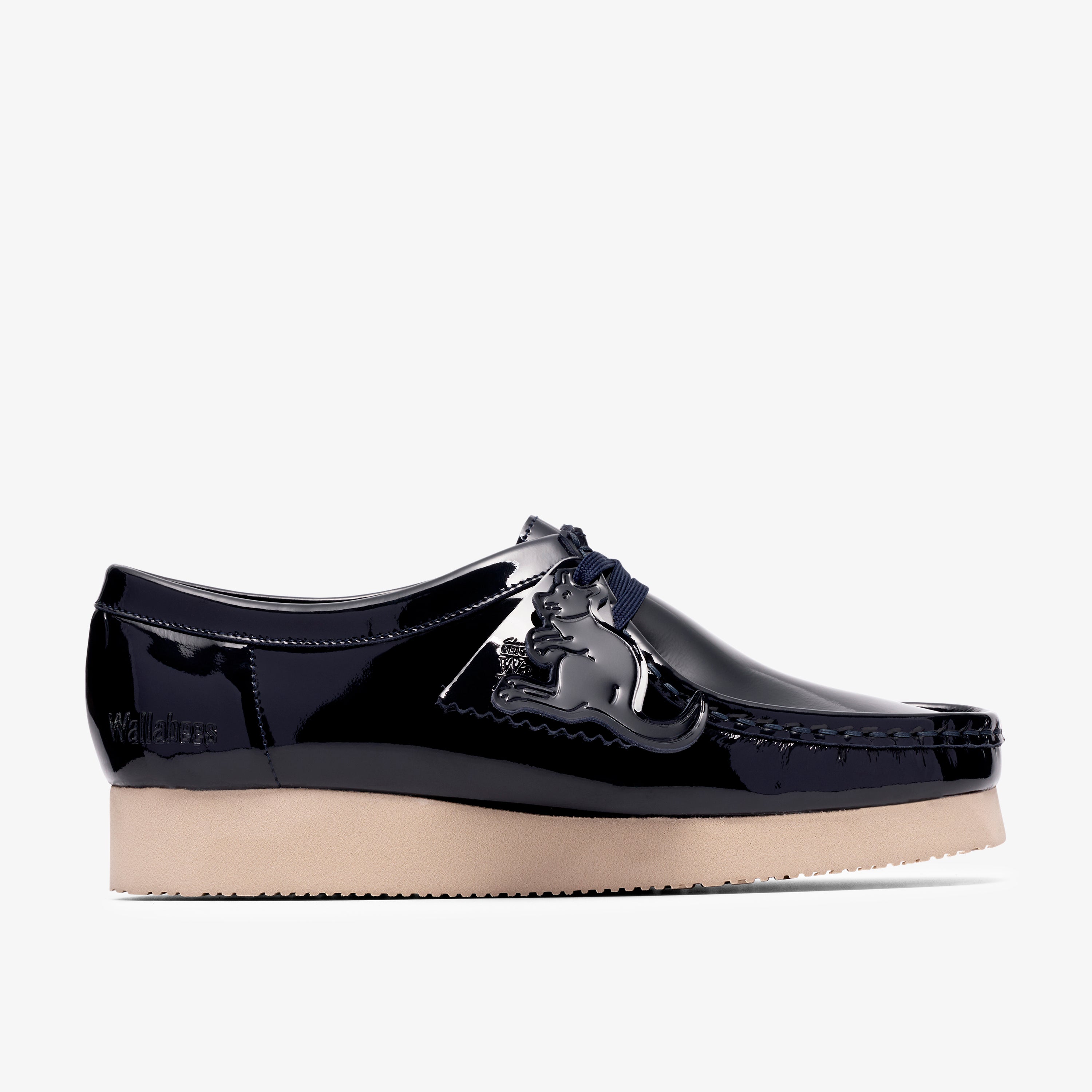 クラークス Clarks Wallabee. 2604 / レディースワラビー2604 (ネイビーパテント)の1枚目