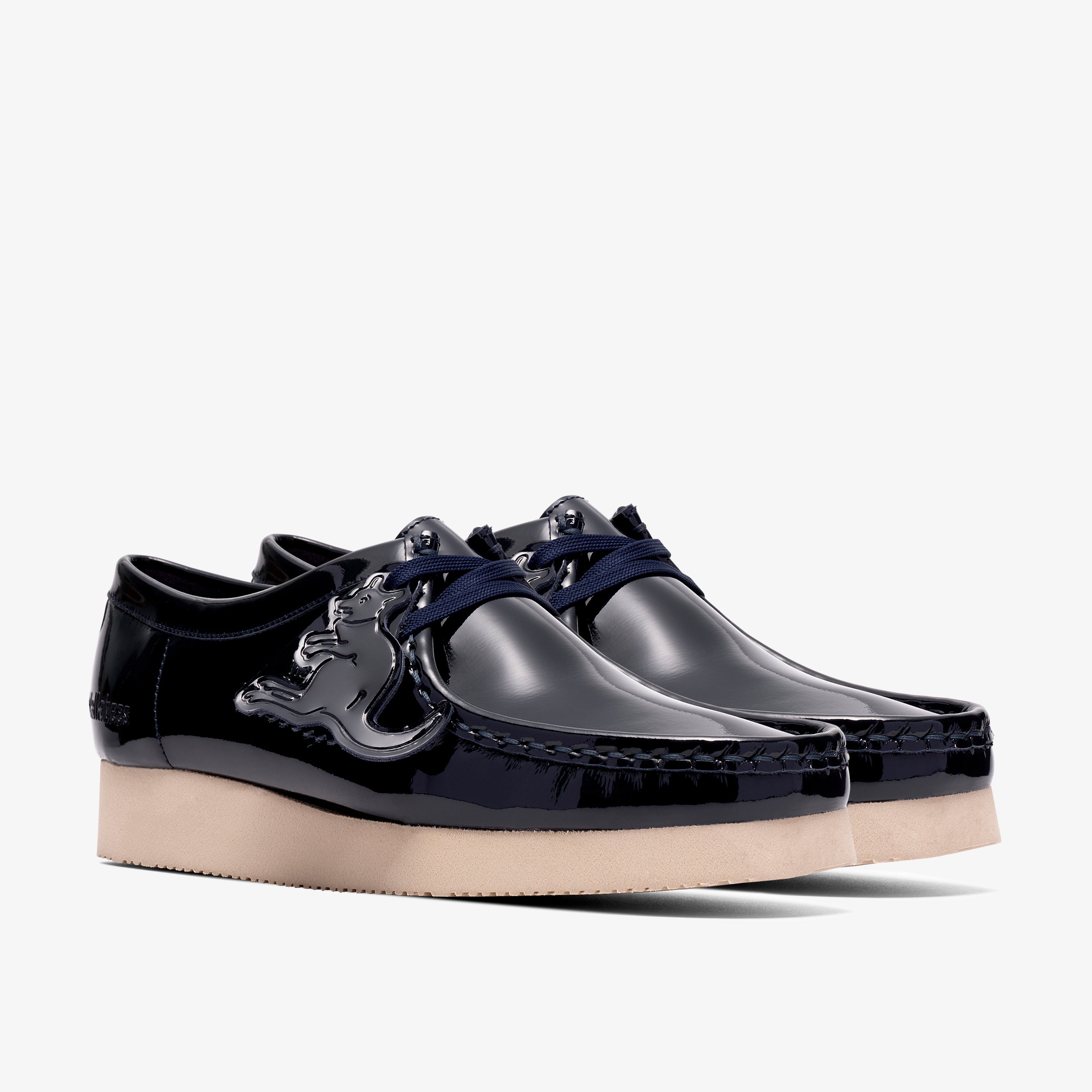 クラークス Clarks Wallabee. 2604 / レディースワラビー2604 (ネイビーパテント)の4枚目