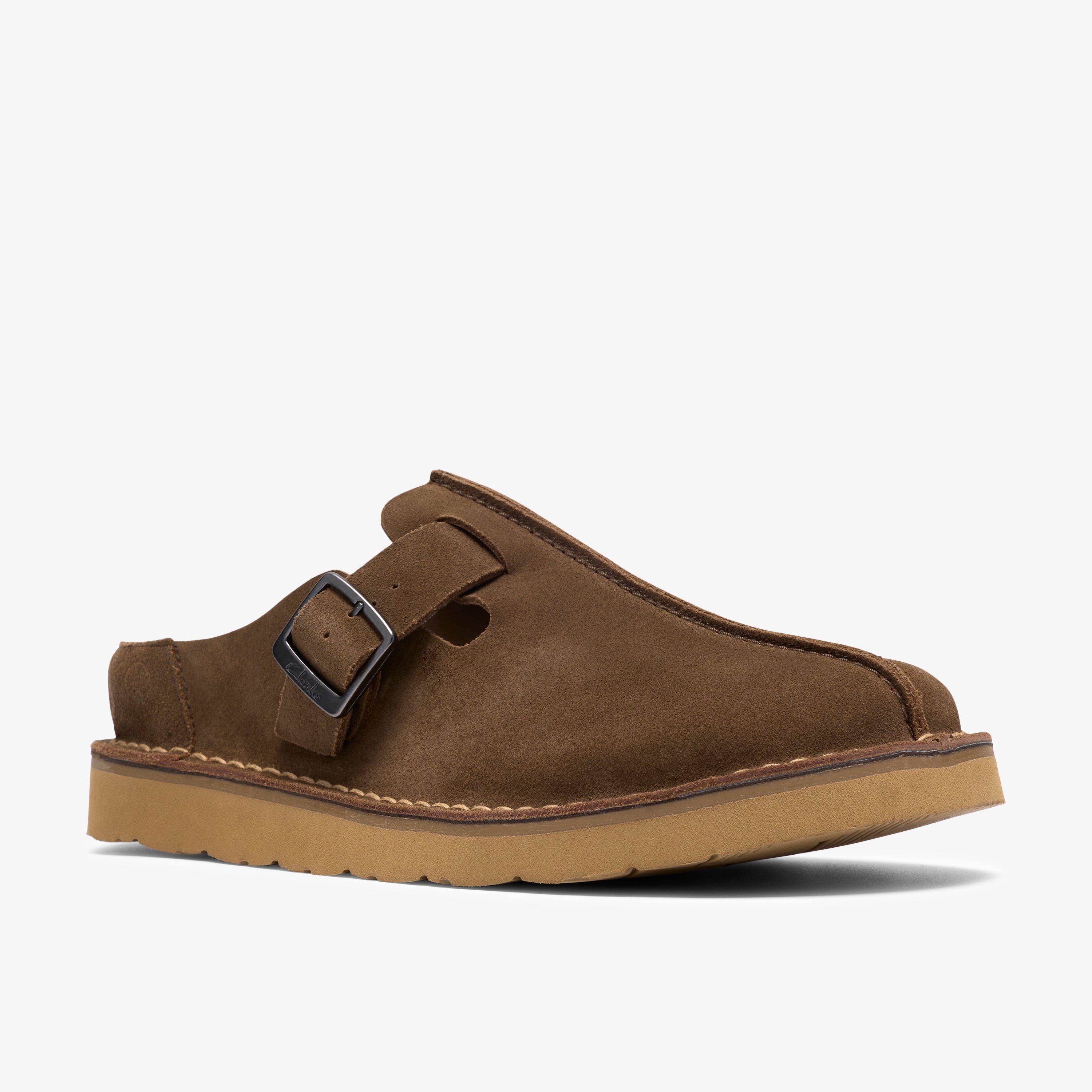 クラークス Clarks Solsbury Mule / ソルスブリーミュール (カーキスエード)の4枚目