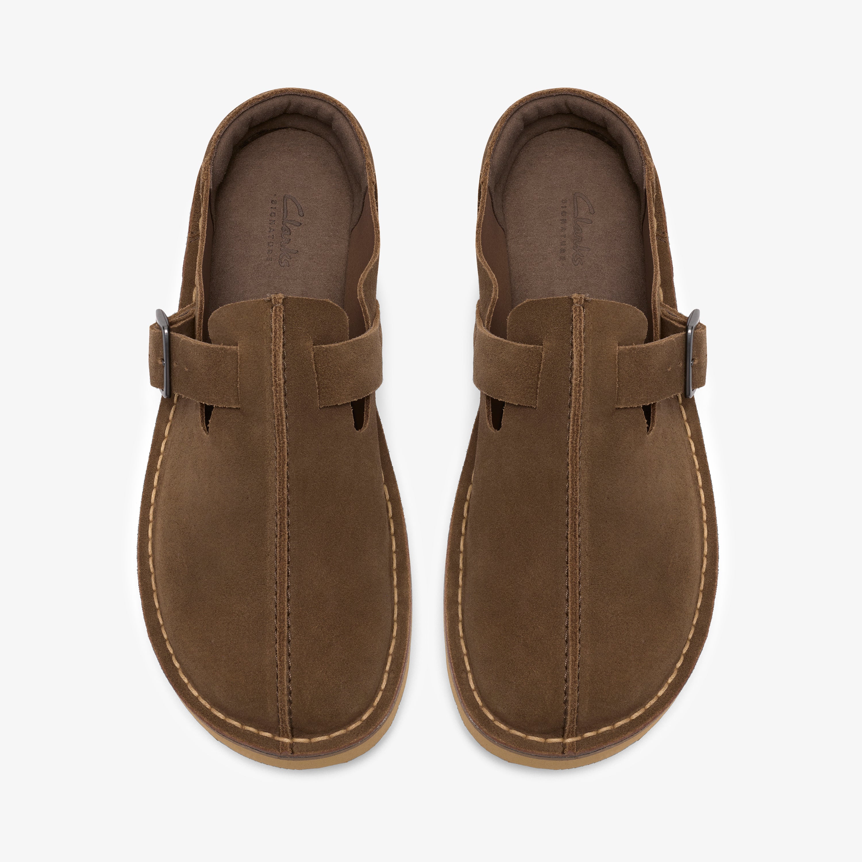 クラークス Clarks Solsbury Mule / ソルスブリーミュール (カーキスエード)の6枚目