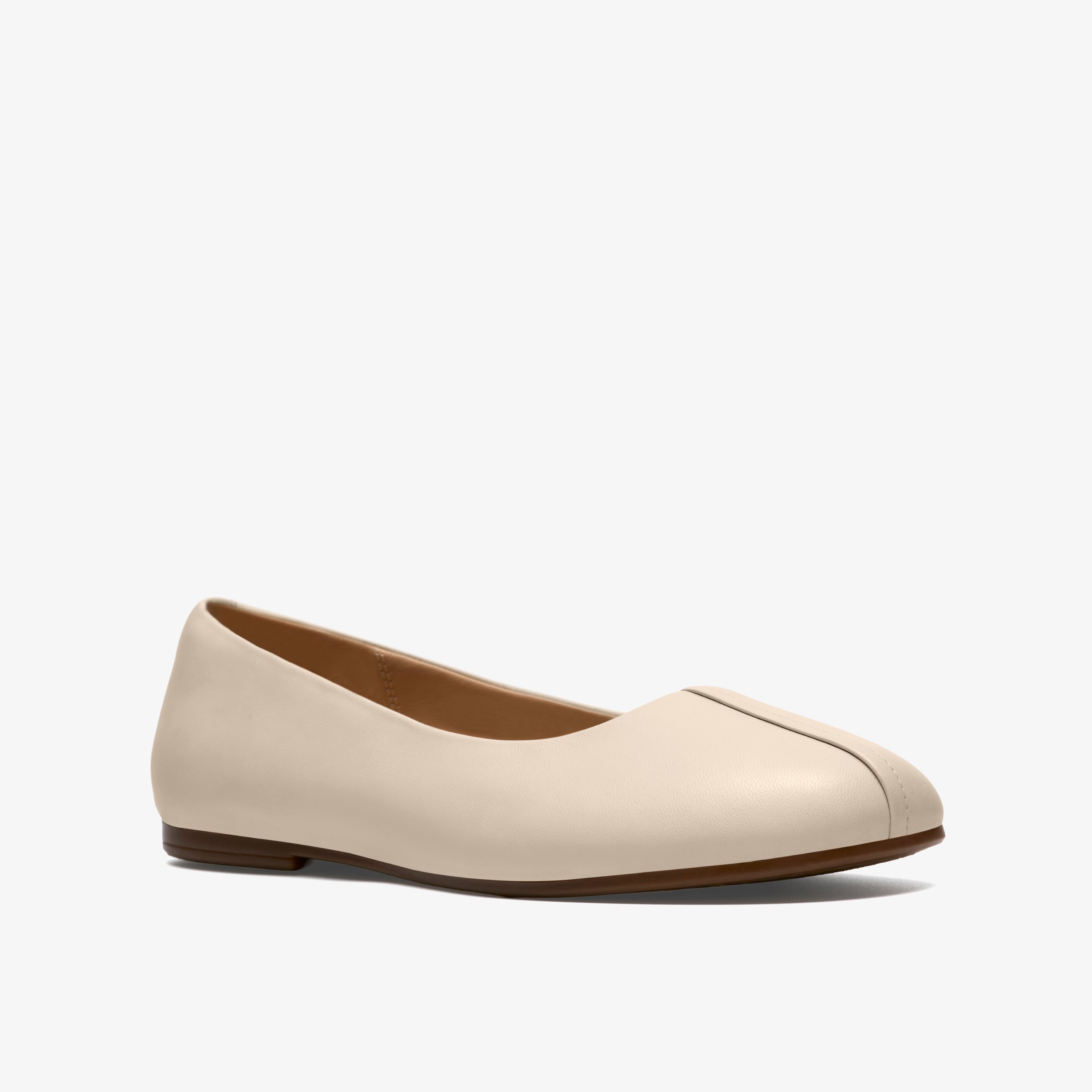 クラークス Clarks Livia Lily / リビアリリー (クリームレザー)の4枚目