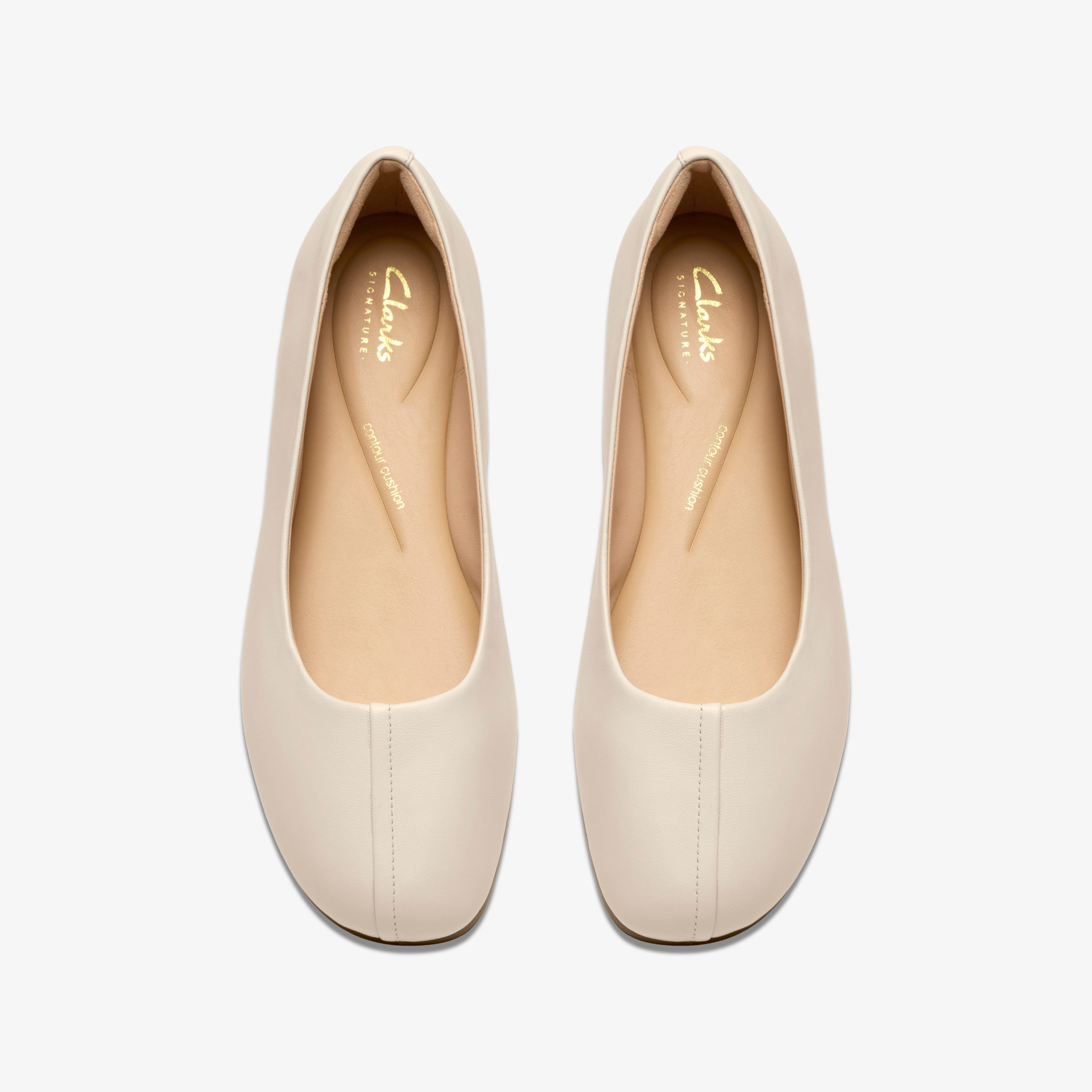 クラークス Clarks Livia Lily / リビアリリー (クリームレザー)の6枚目