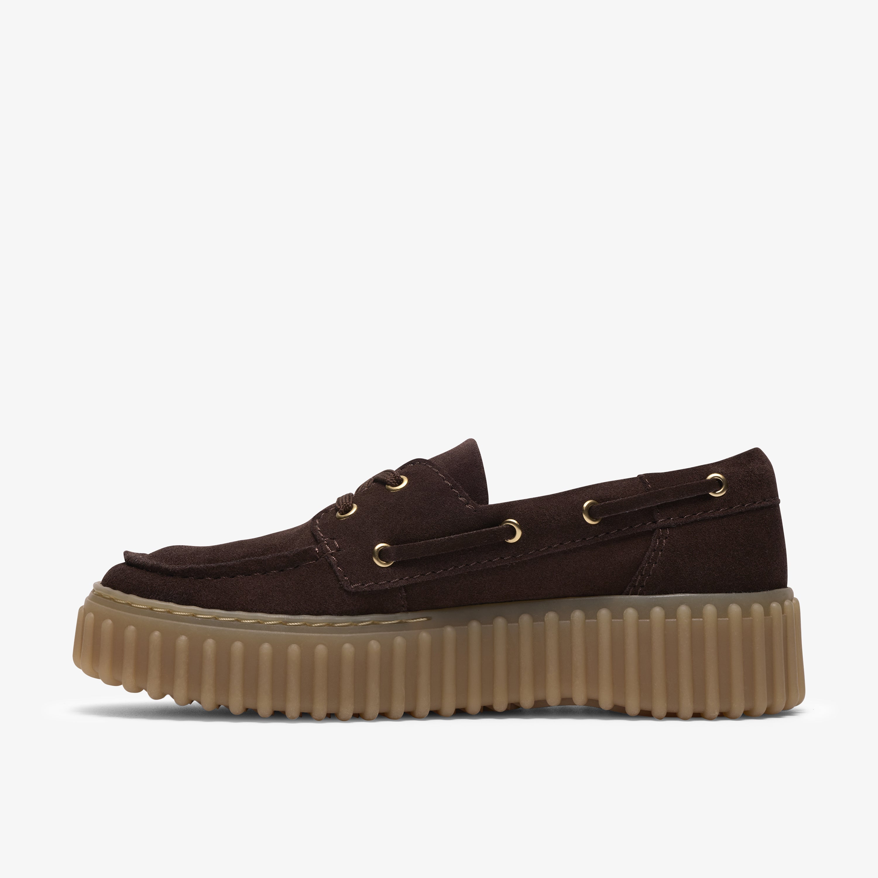 クラークス Clarks Torhill Boat / トーヒルボート (ダークブラウンスエード)の2枚目