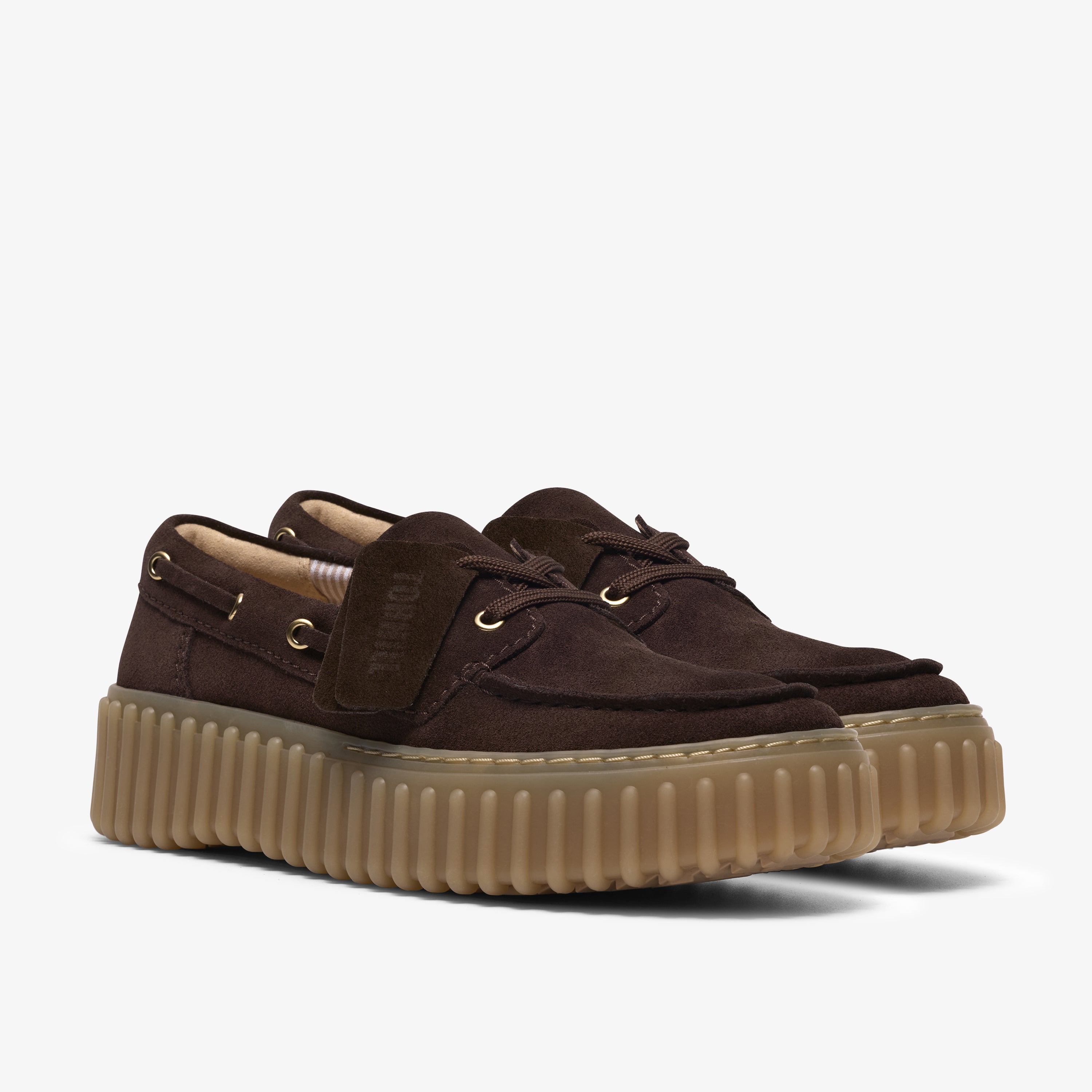 クラークス Clarks Torhill Boat / トーヒルボート (ダークブラウンスエード)の4枚目