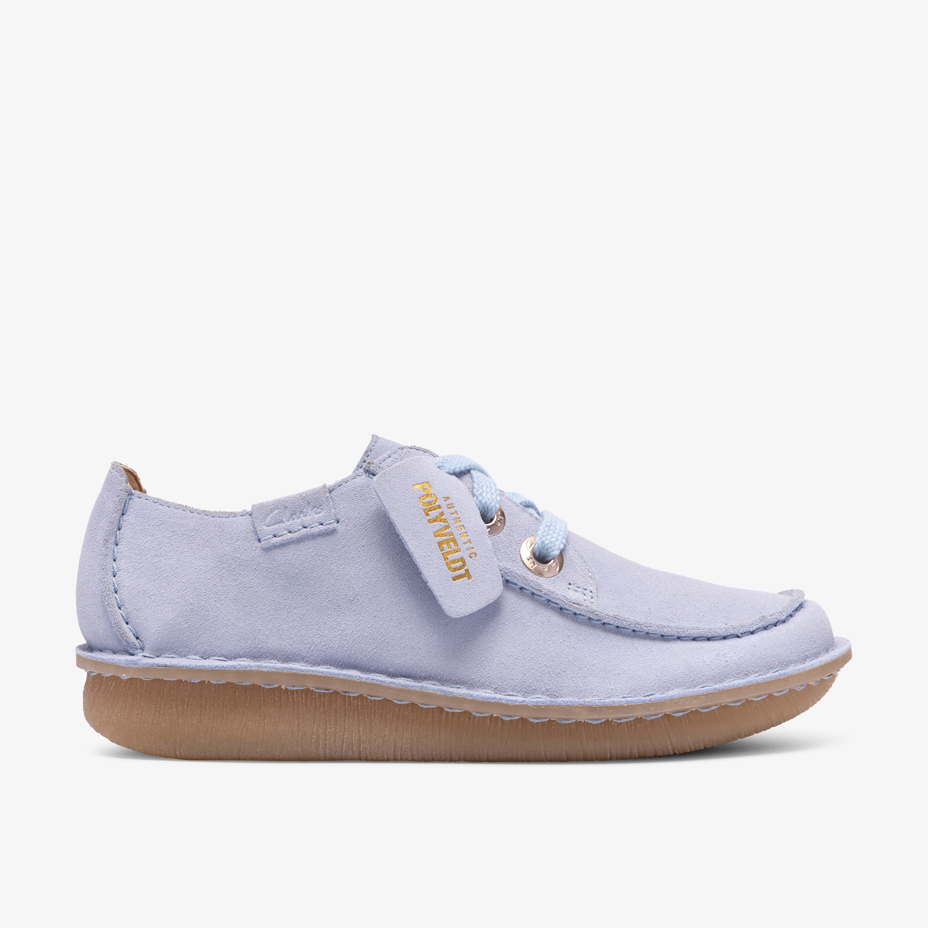 クラークス Clarks Funny Dream / ファニードリーム (ライトブルースエード)の1枚目