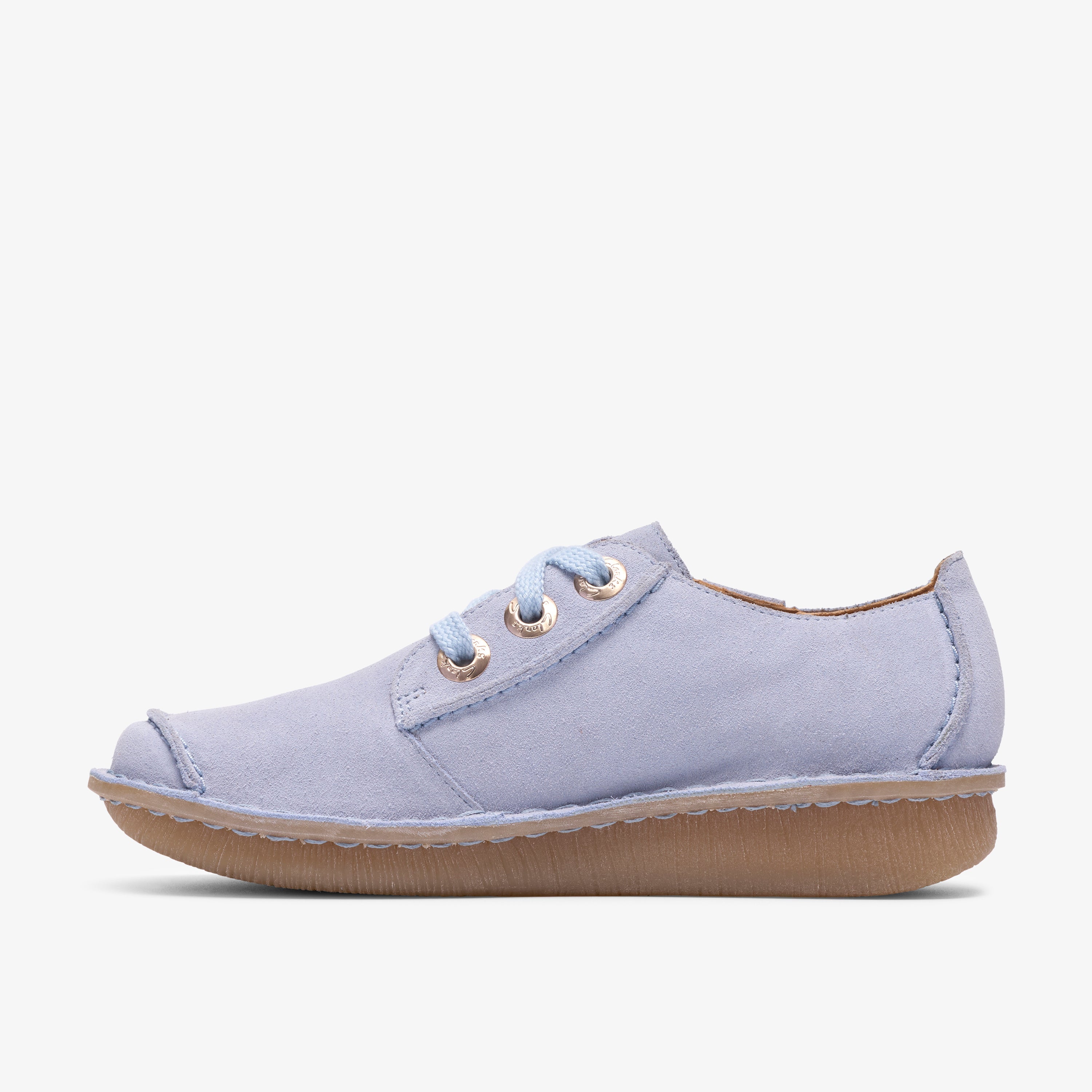 クラークス Clarks Funny Dream / ファニードリーム (ライトブルースエード)の2枚目