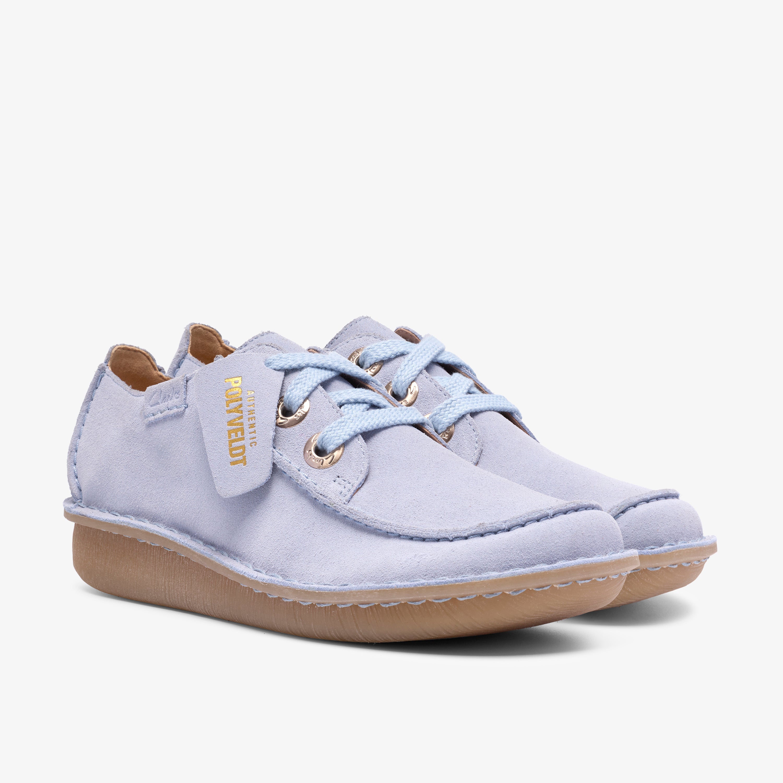 クラークス Clarks Funny Dream / ファニードリーム (ライトブルースエード)の4枚目