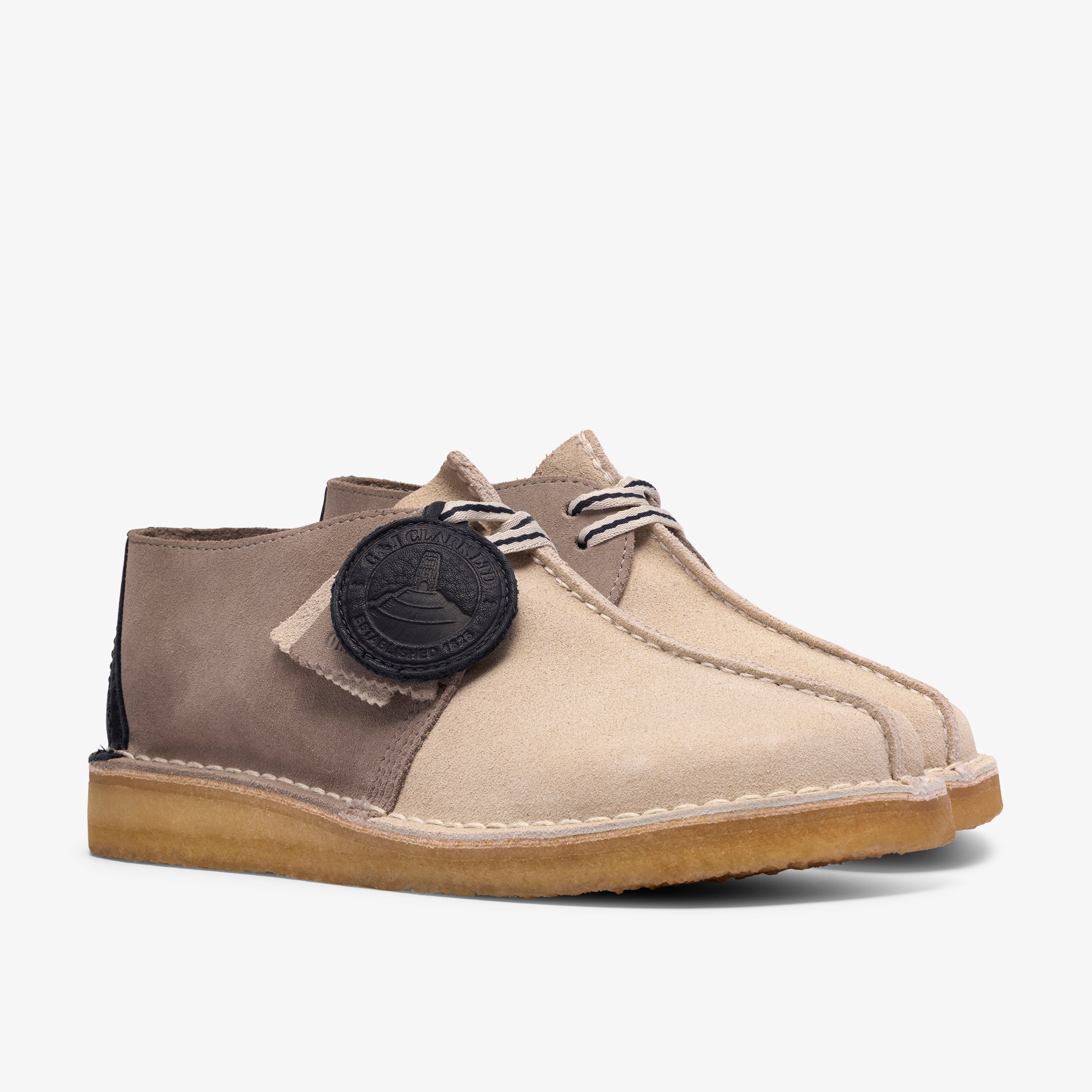 クラークス Clarks Desert Trek / デザートトレック (グレーコンビ)の4枚目