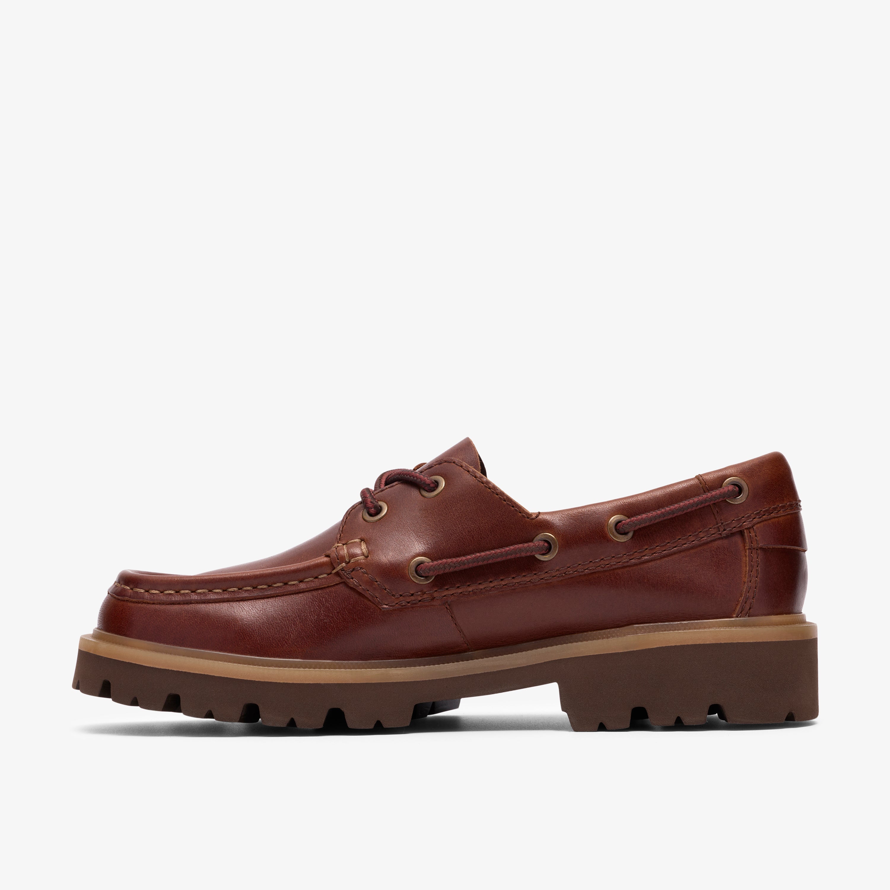 クラークス Clarks Cleyhill Boat. / レディース クレイヒルボート (ダークブラウンレザー)の2枚目