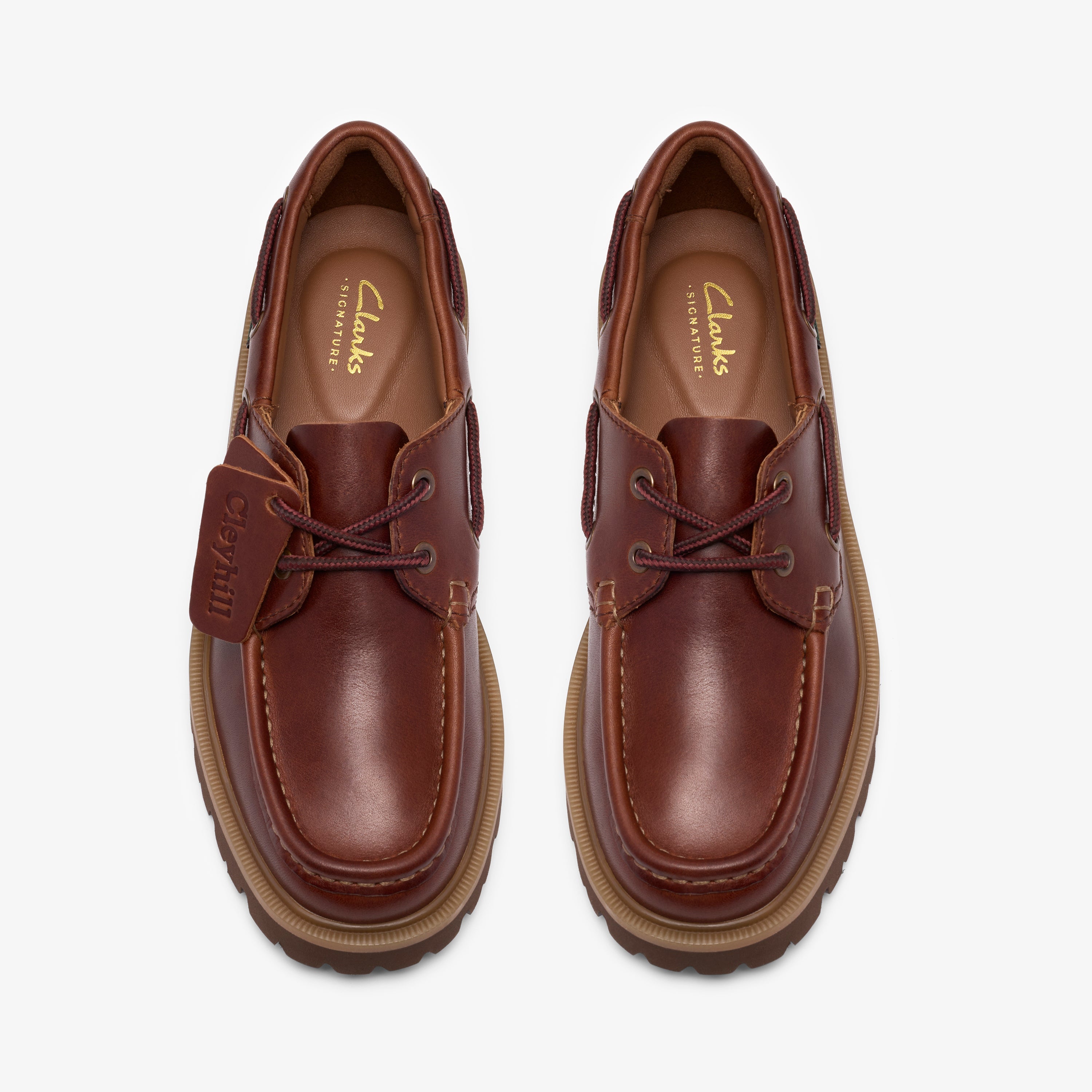 クラークス Clarks Cleyhill Boat. / レディース クレイヒルボート (ダークブラウンレザー)の6枚目