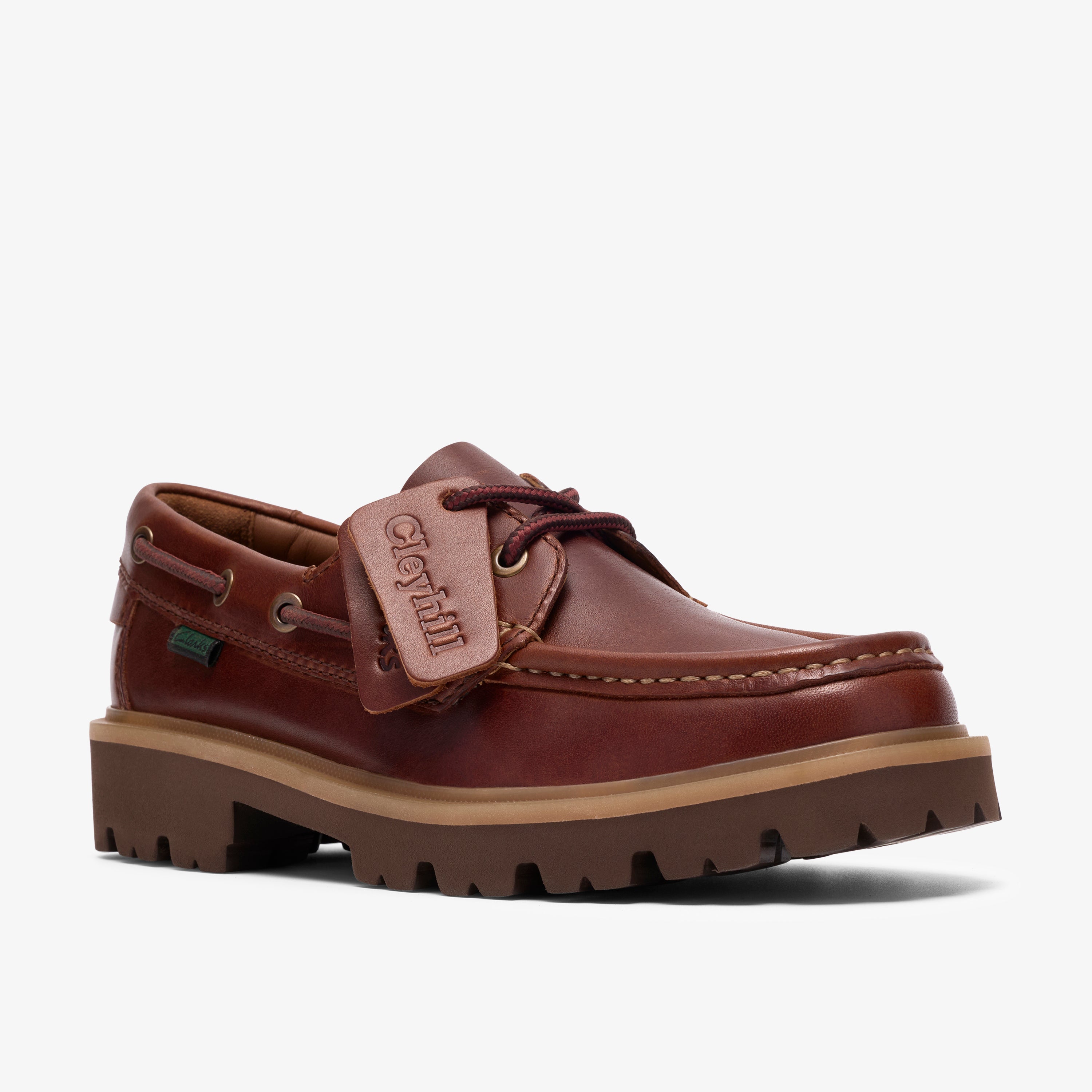 クラークス Clarks Cleyhill Boat. / レディース クレイヒルボート (ダークブラウンレザー)の7枚目