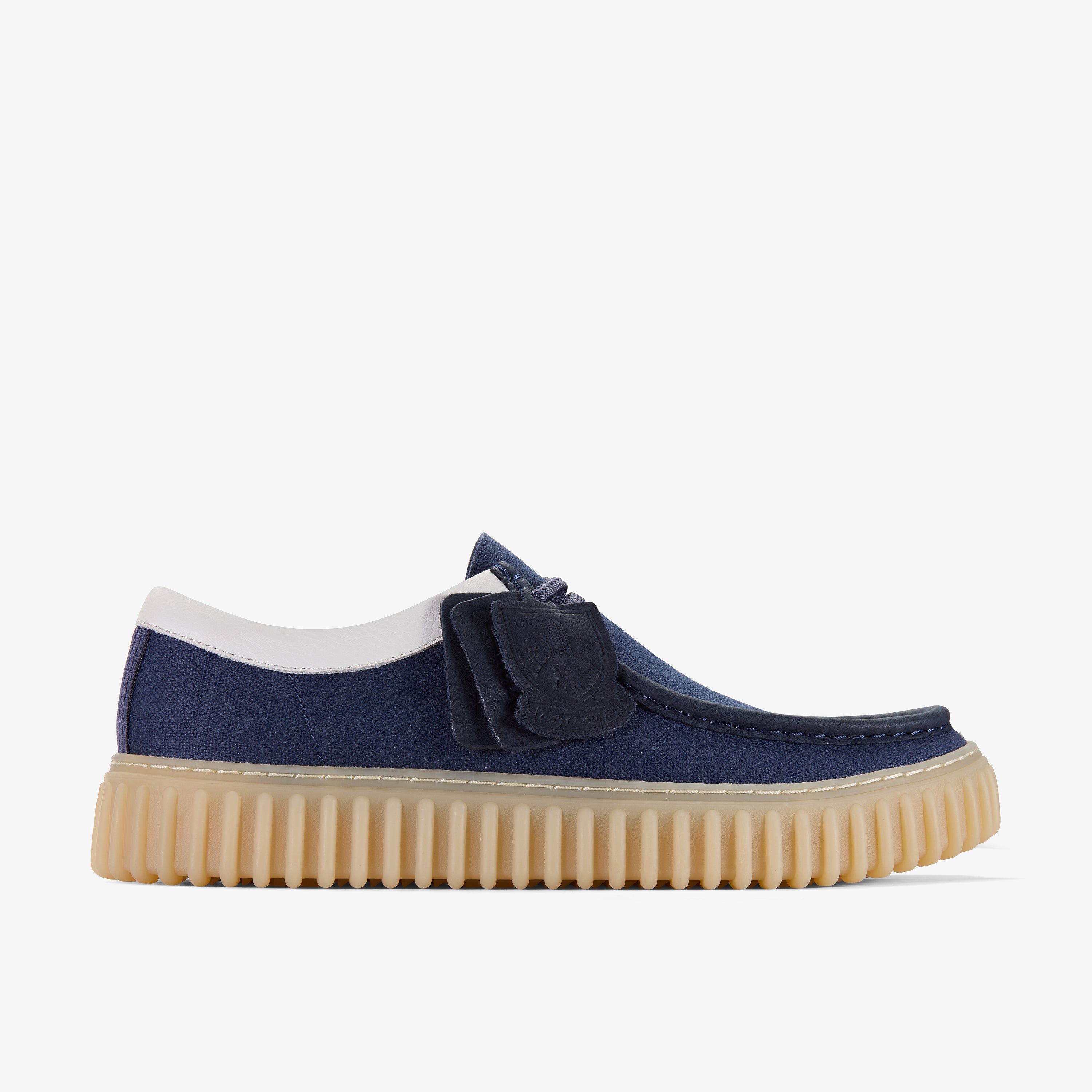 クラークス Clarks Torhill Lo / トーヒルロー (ネイビーキャンバス)の1枚目