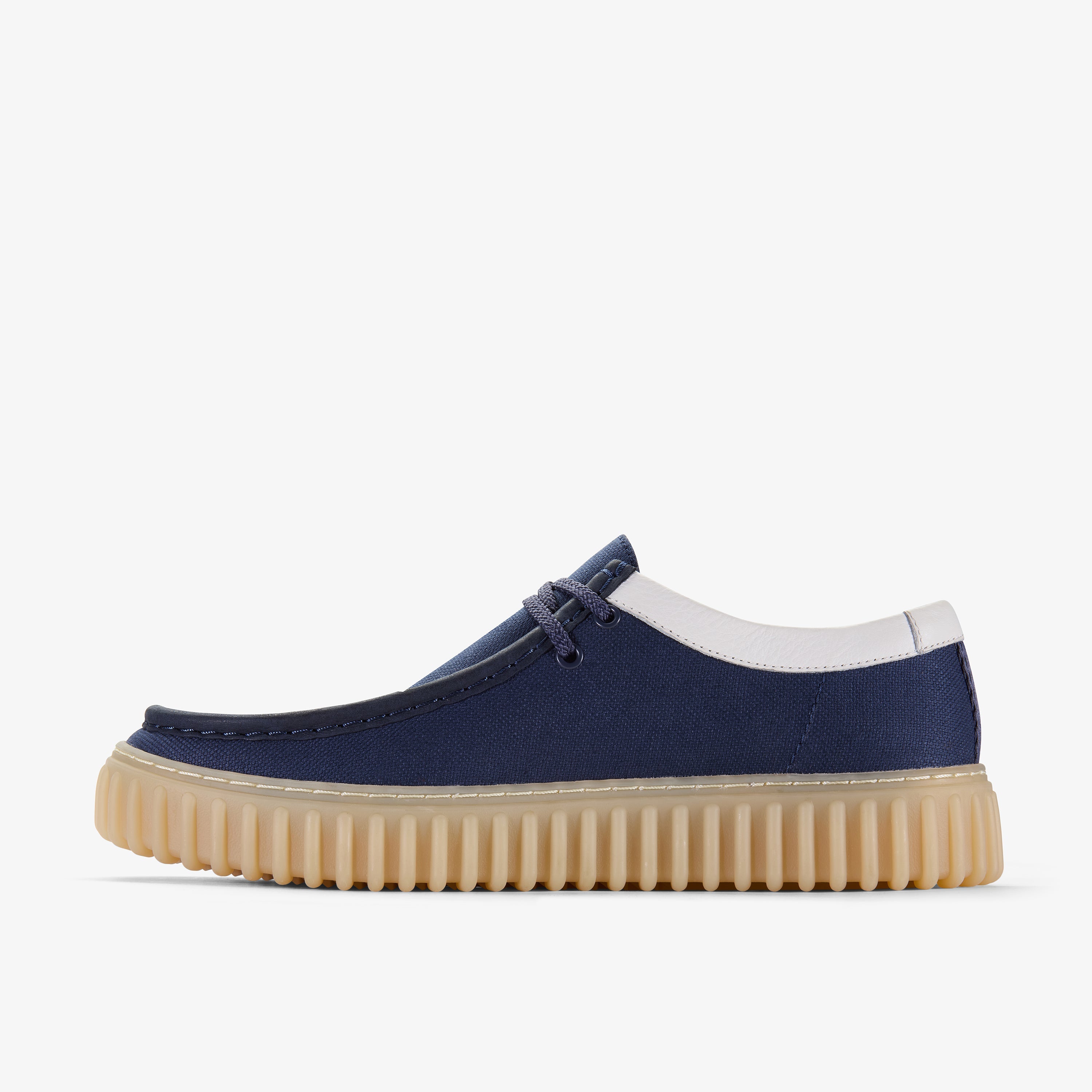 クラークス Clarks Torhill Lo / トーヒルロー (ネイビーキャンバス)の2枚目
