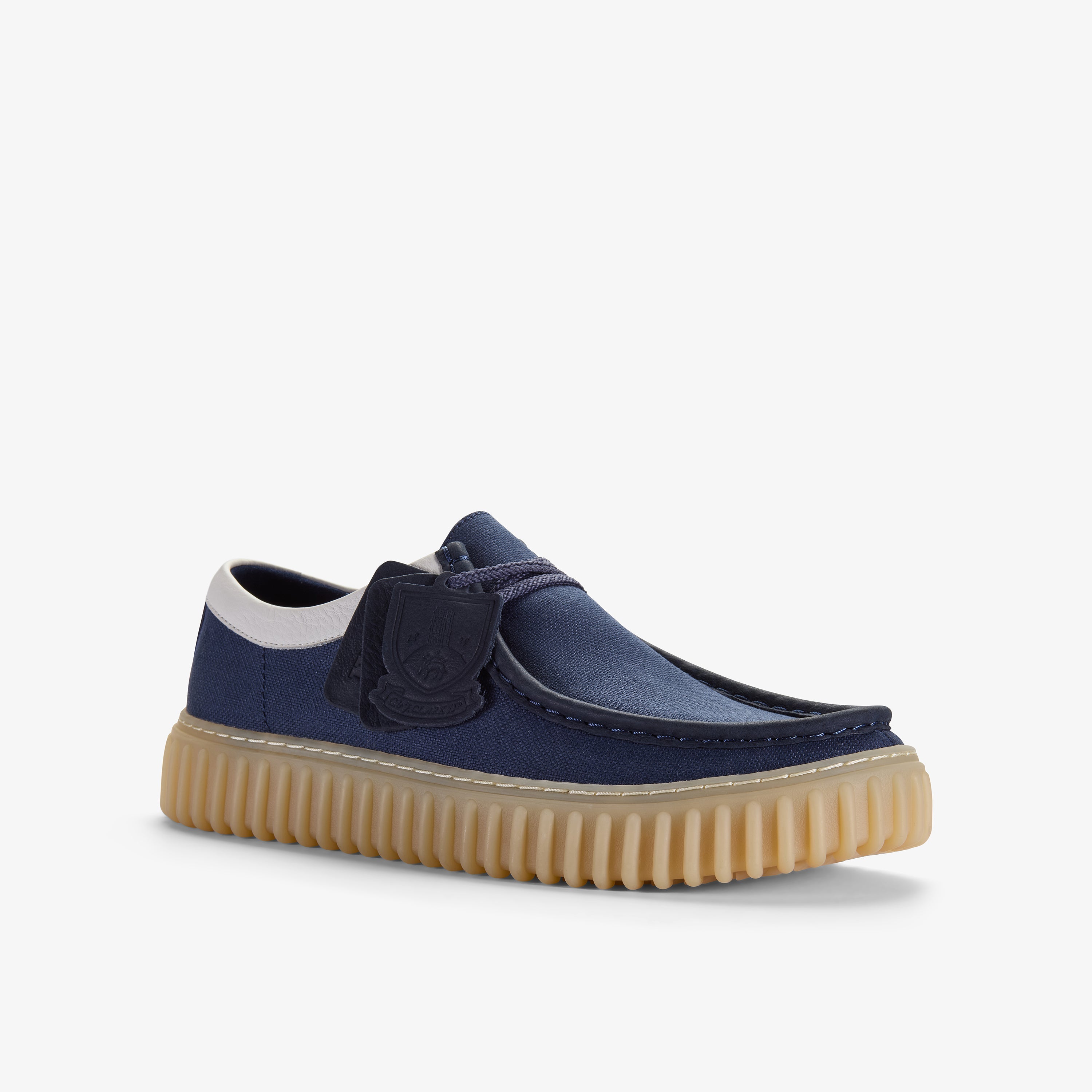 クラークス Clarks Torhill Lo / トーヒルロー (ネイビーキャンバス)の5枚目