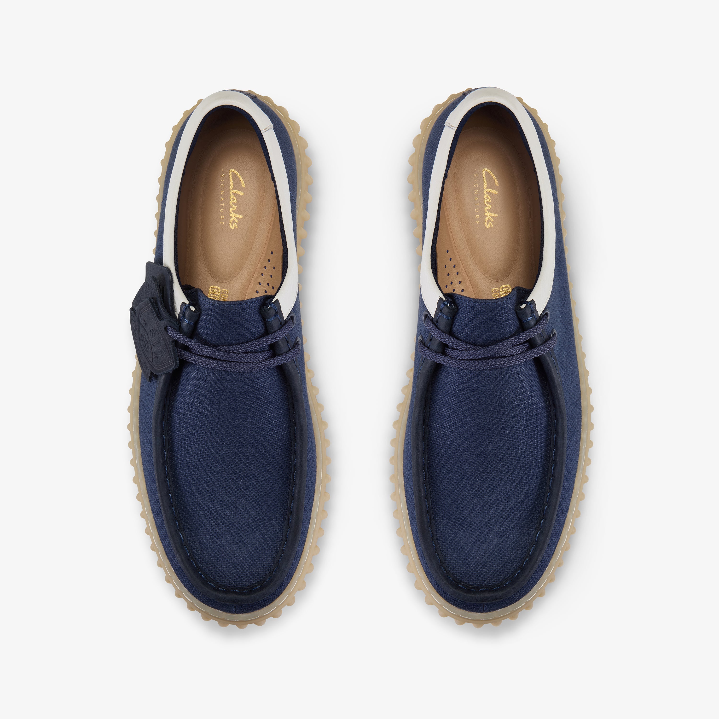 クラークス Clarks Torhill Lo / トーヒルロー (ネイビーキャンバス)の6枚目