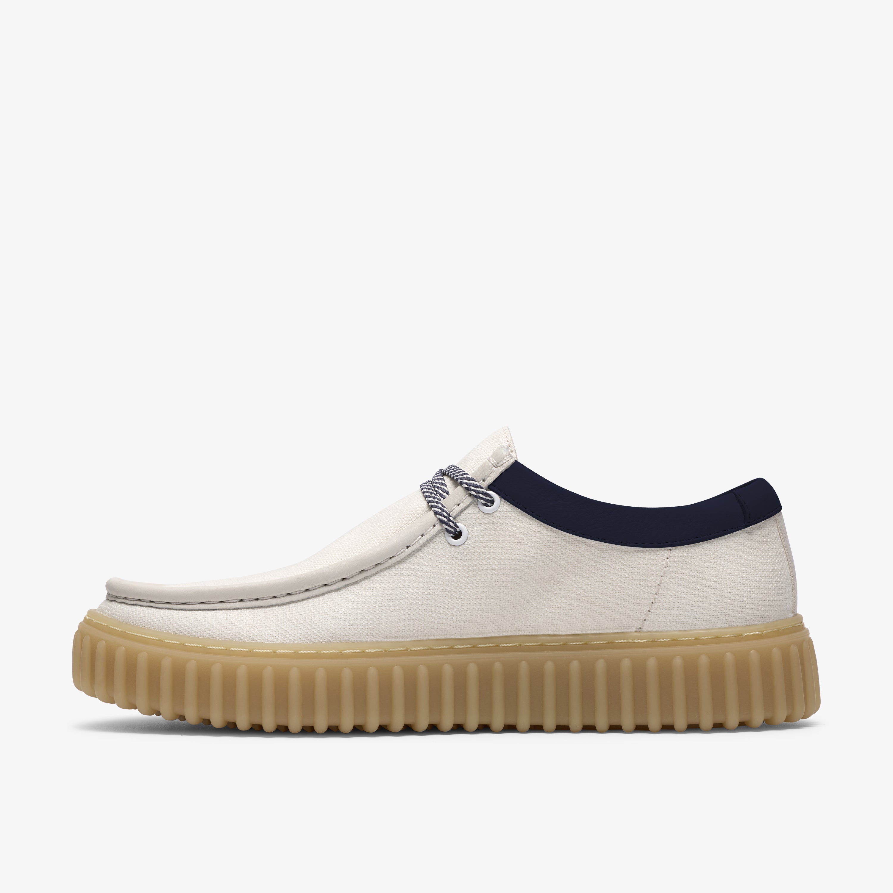 クラークス Clarks Torhill Lo / トーヒルロー (ホワイトキャンバス)の2枚目
