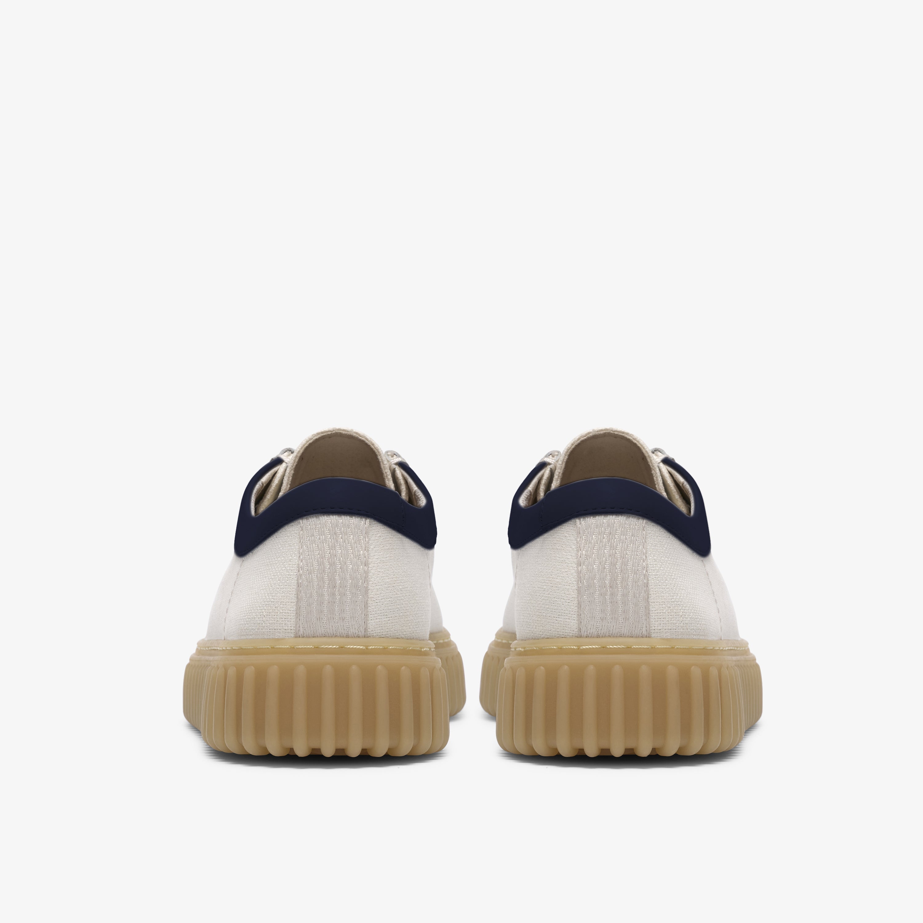 クラークス Clarks Torhill Lo / トーヒルロー (ホワイトキャンバス)の5枚目
