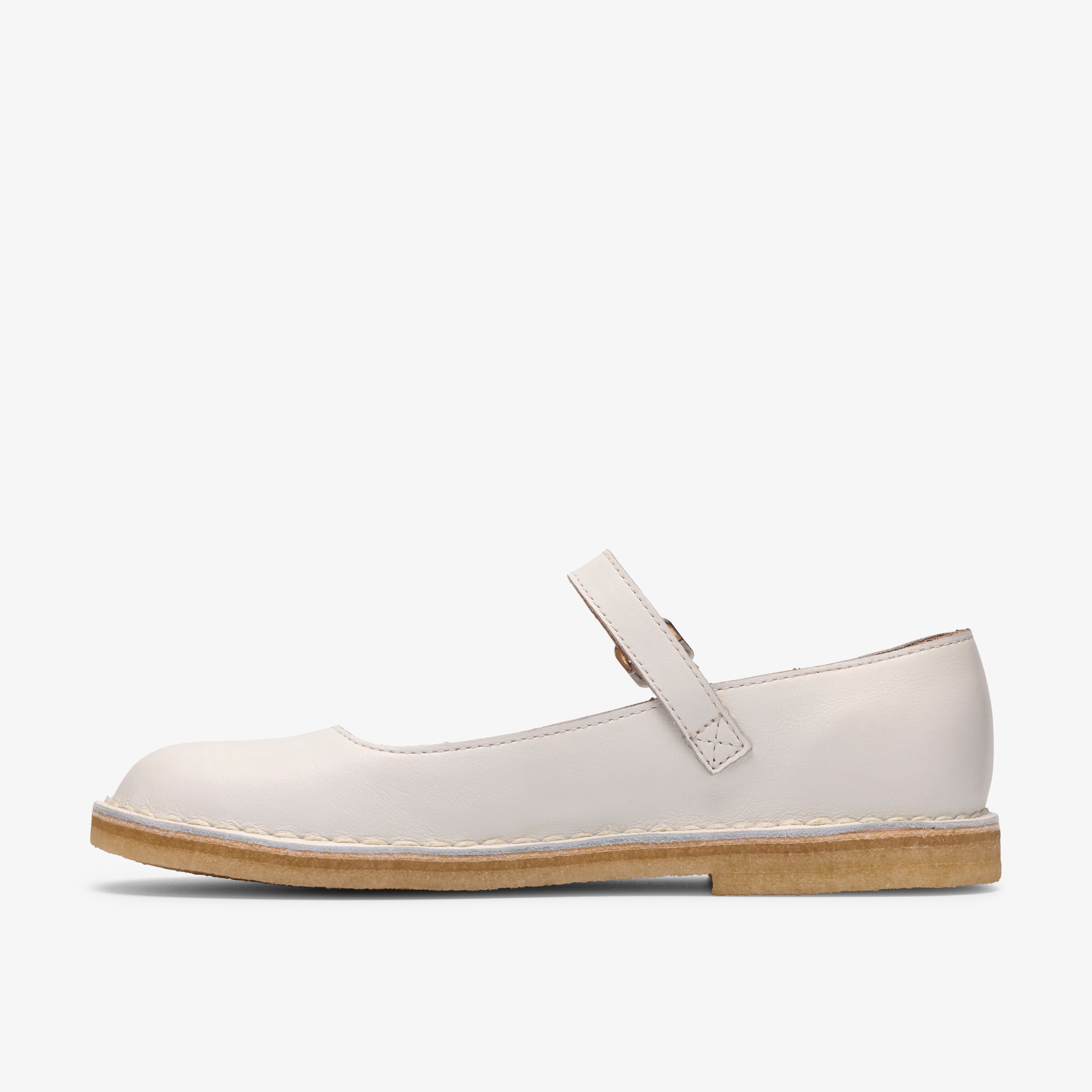 クラークス Clarks Desert Jane / デザートジェーン (ホワイトレザー)の2枚目