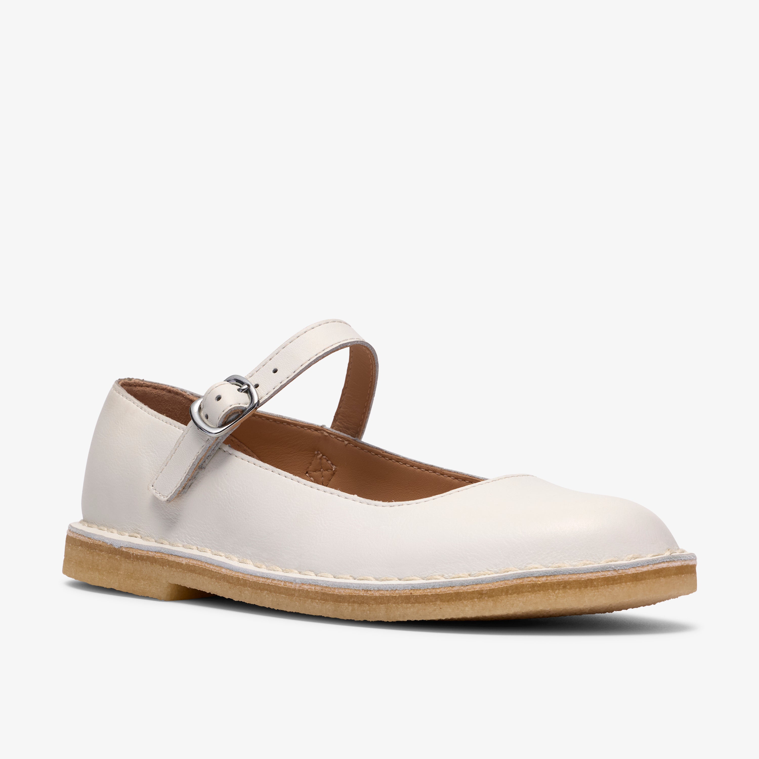 クラークス Clarks Desert Jane / デザートジェーン (ホワイトレザー)の4枚目