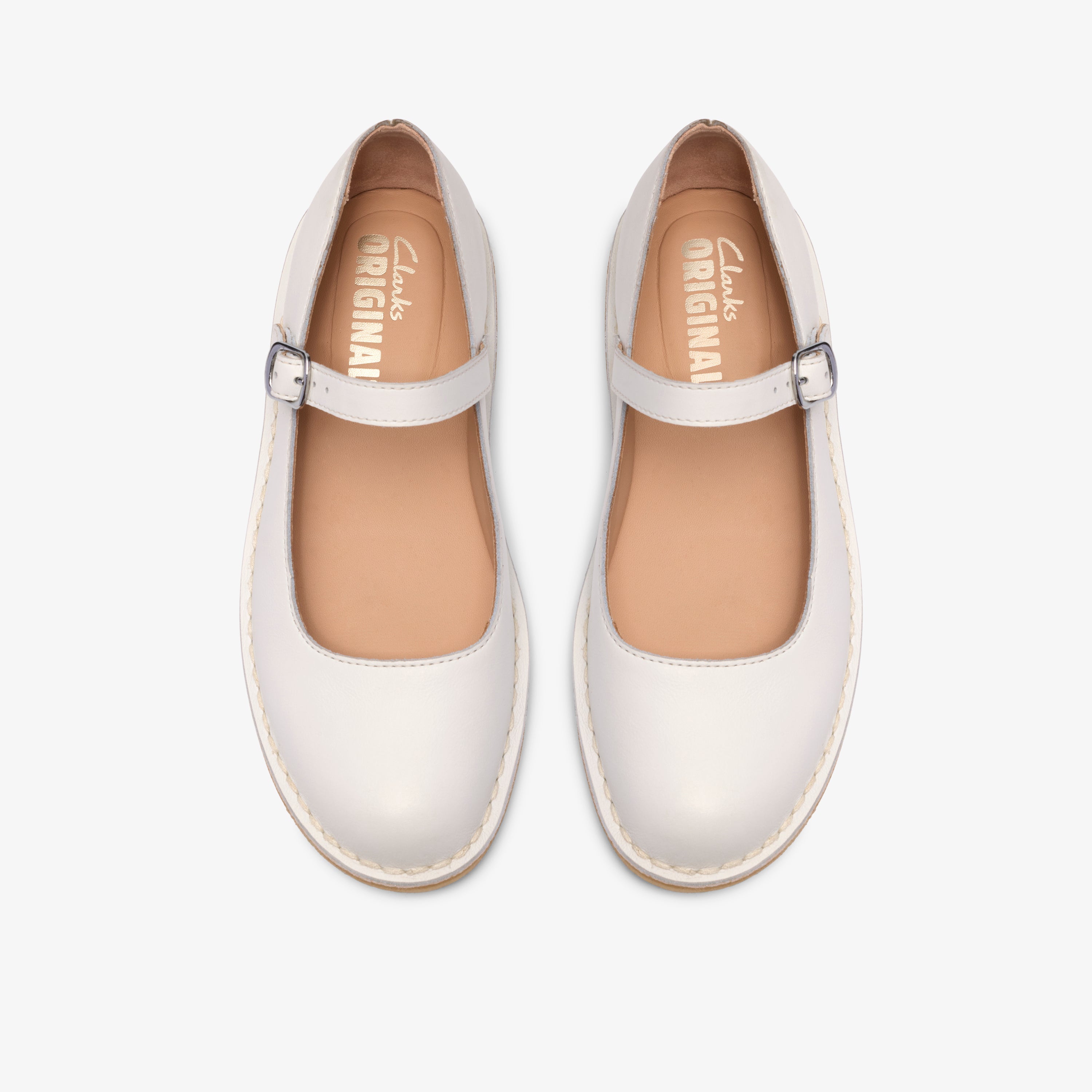 クラークス Clarks Desert Jane / デザートジェーン (ホワイトレザー)の6枚目