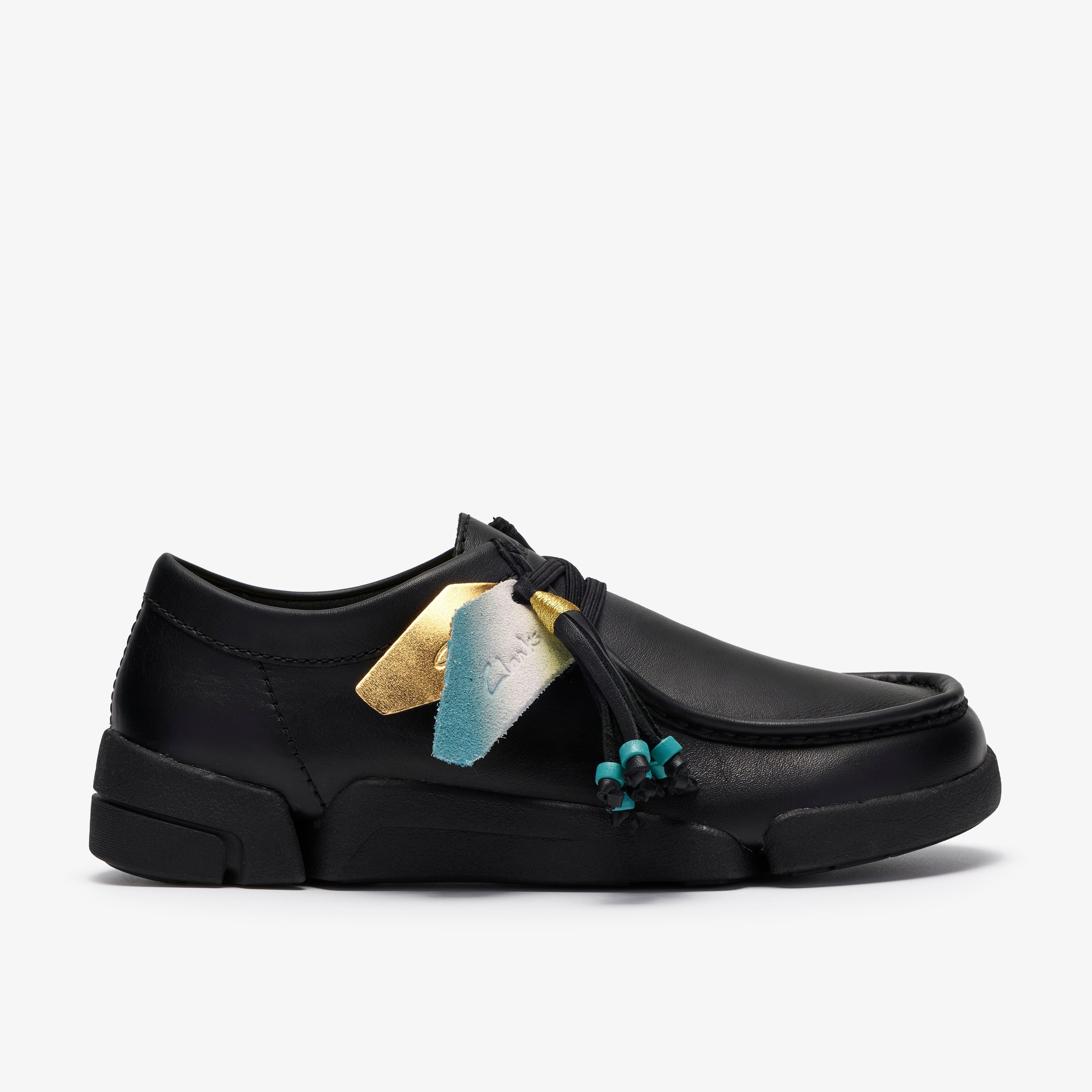 クラークス Clarks Trigenic2 Lo. / レディース トライジェニック2ロー (ブラックレザー)の1枚目