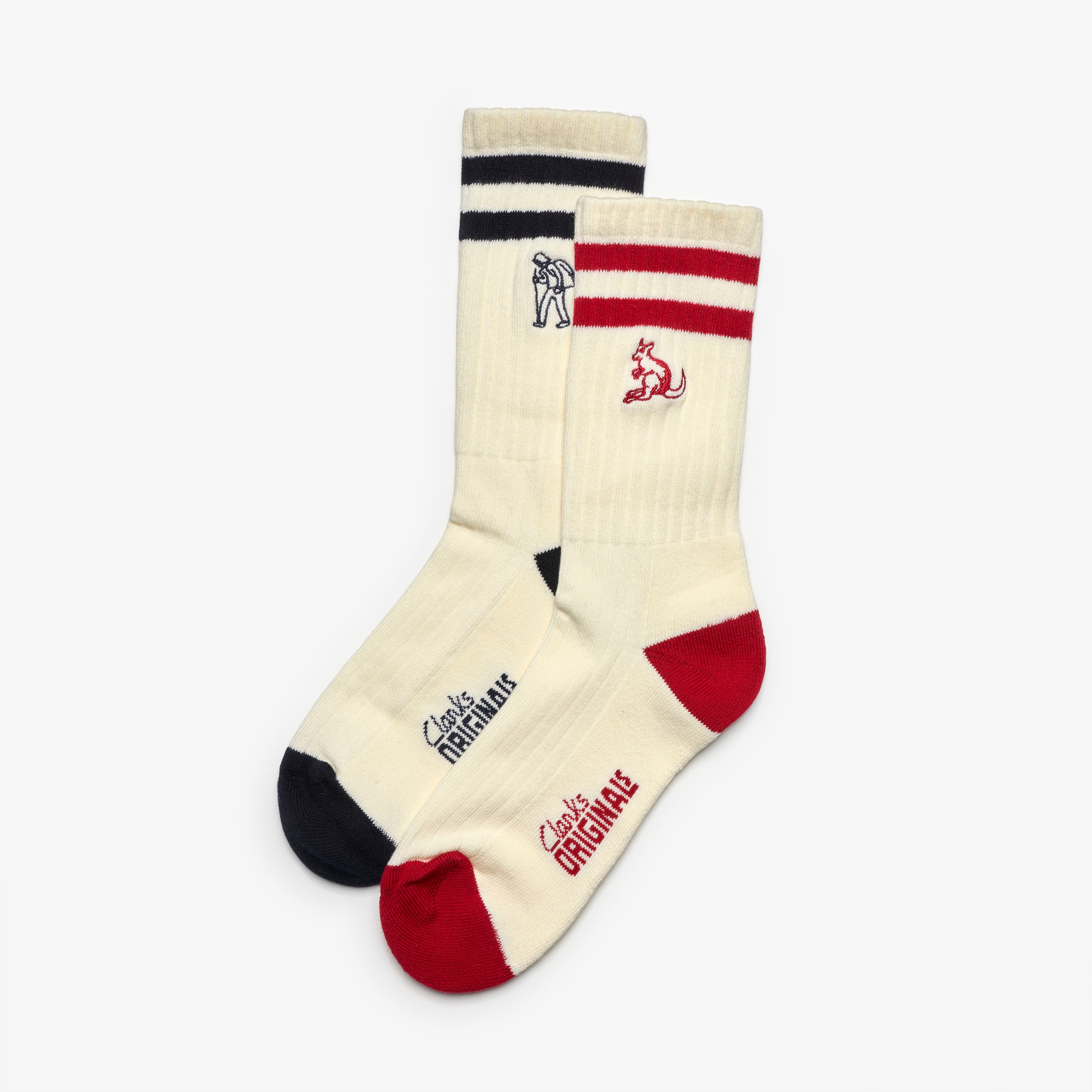 OG 2pk Socks / OG ソックス 2足セット(レッド / インク)の1枚目