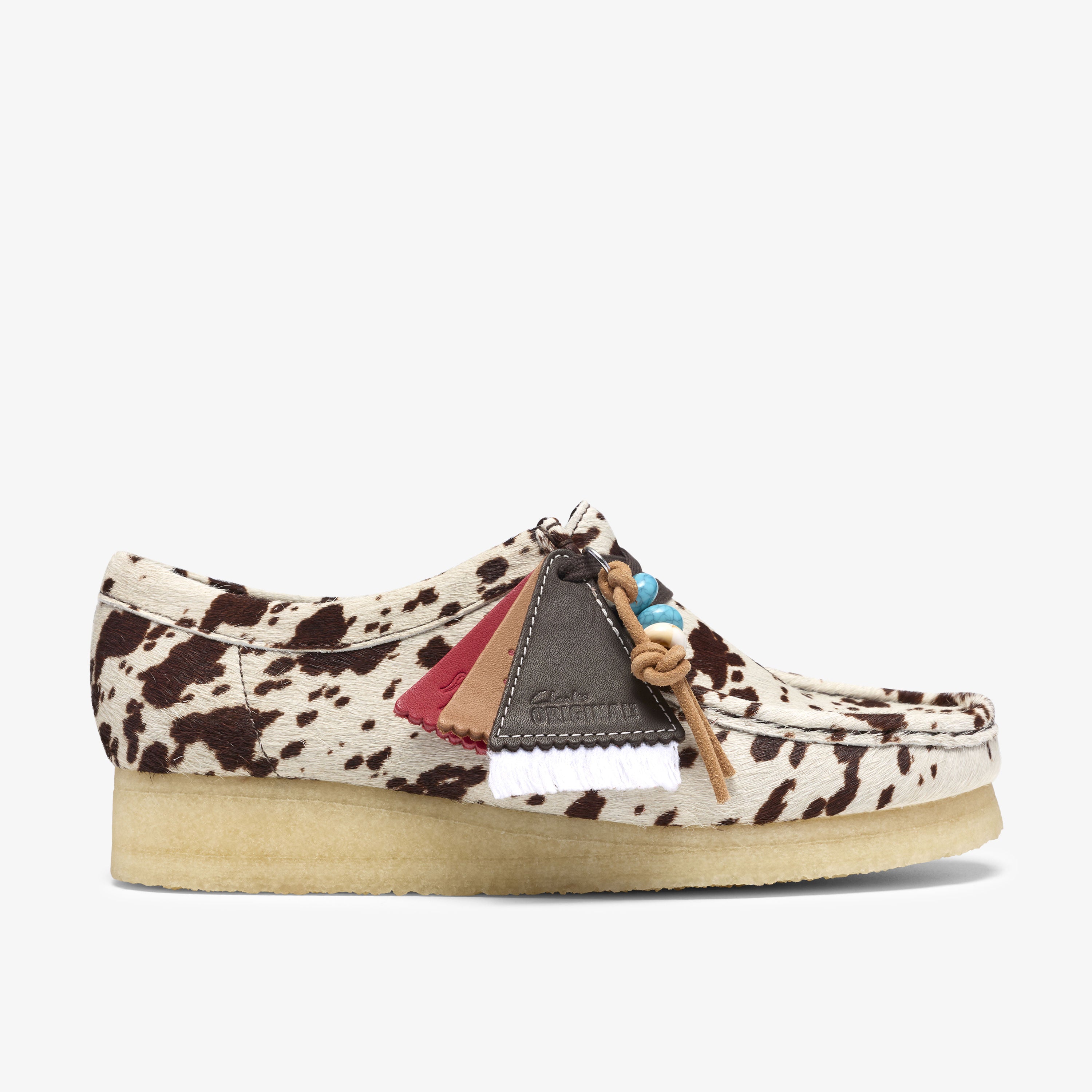 CLARKS カウ ワラビー ハラコ クラークス Clarks Wallabee. / レディース ワラビー（ブラウンカウ