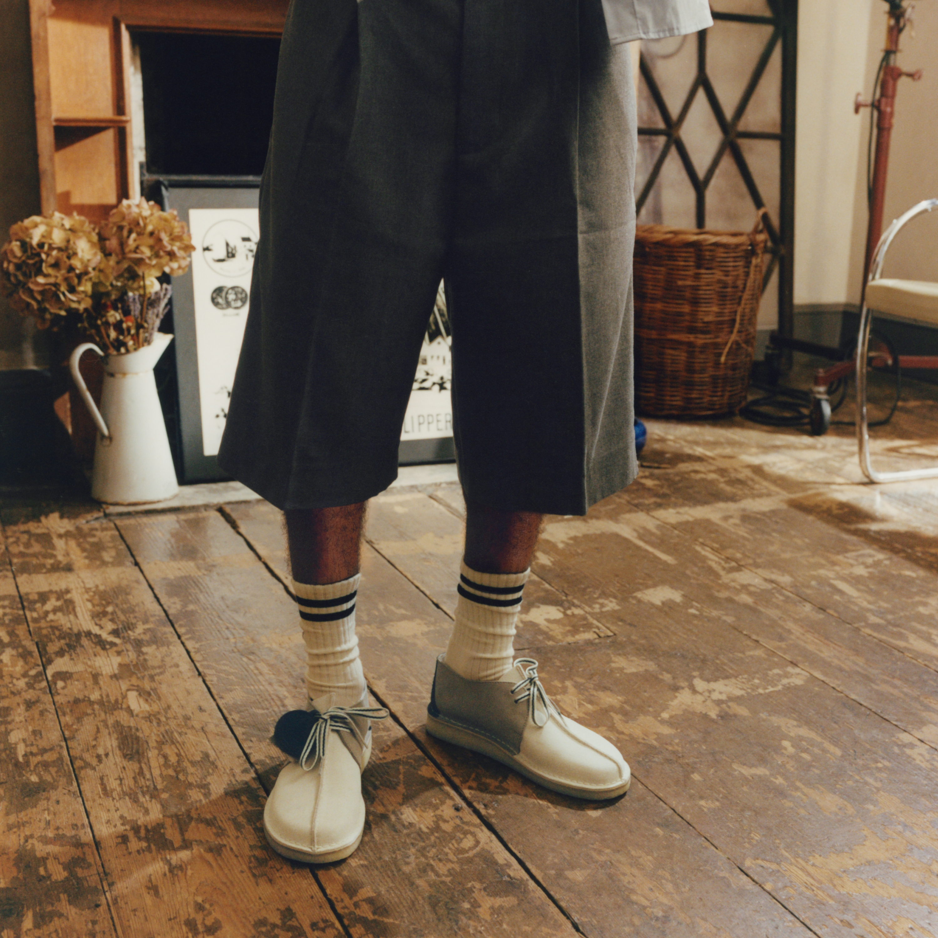 クラークス Clarks Desert Trek / デザートトレック （グレーコンビ
